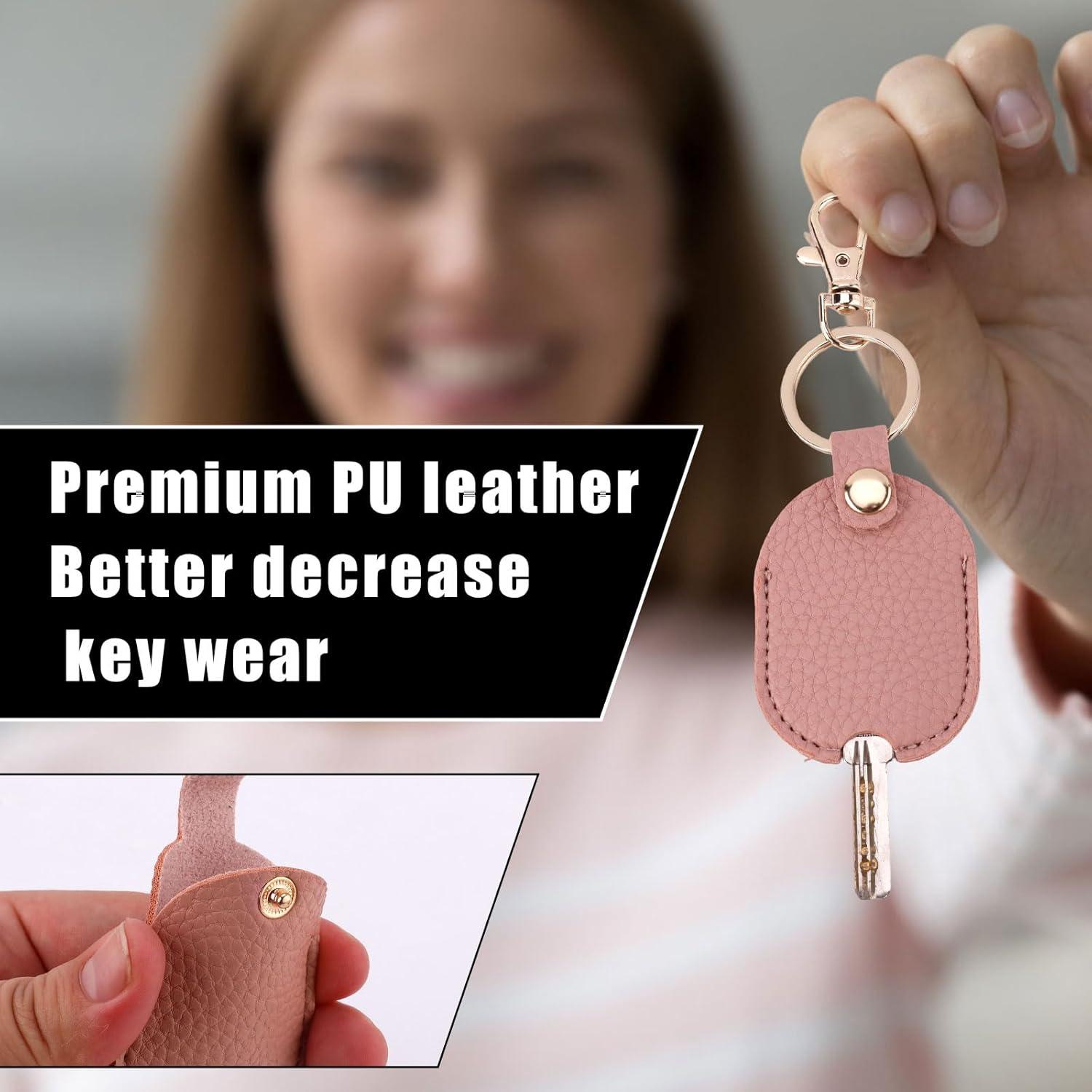 Funda de Llave de Coche de Cuero PU Rosa - Protector Universal