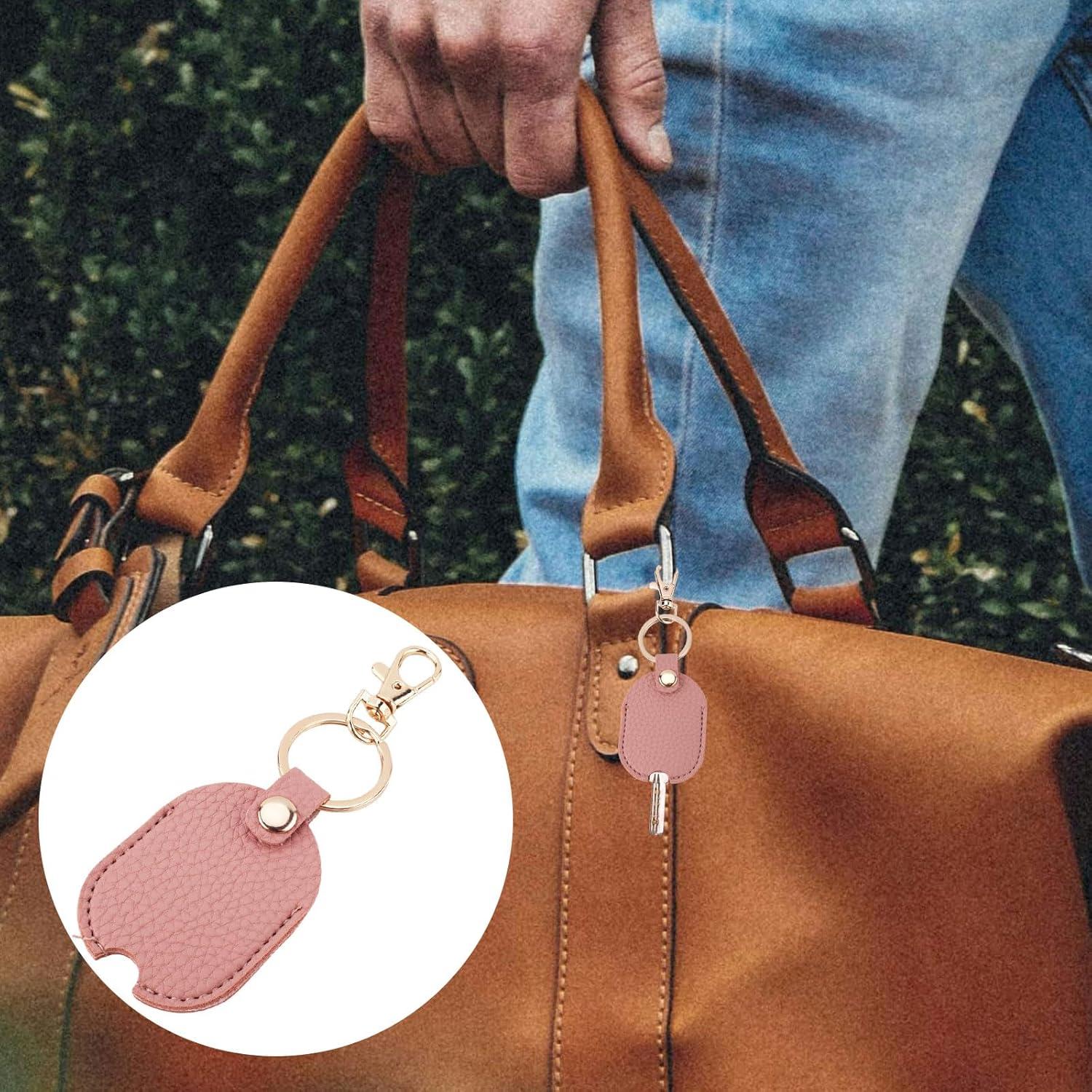 Funda de Llave de Coche de Cuero PU Rosa - Protector Universal