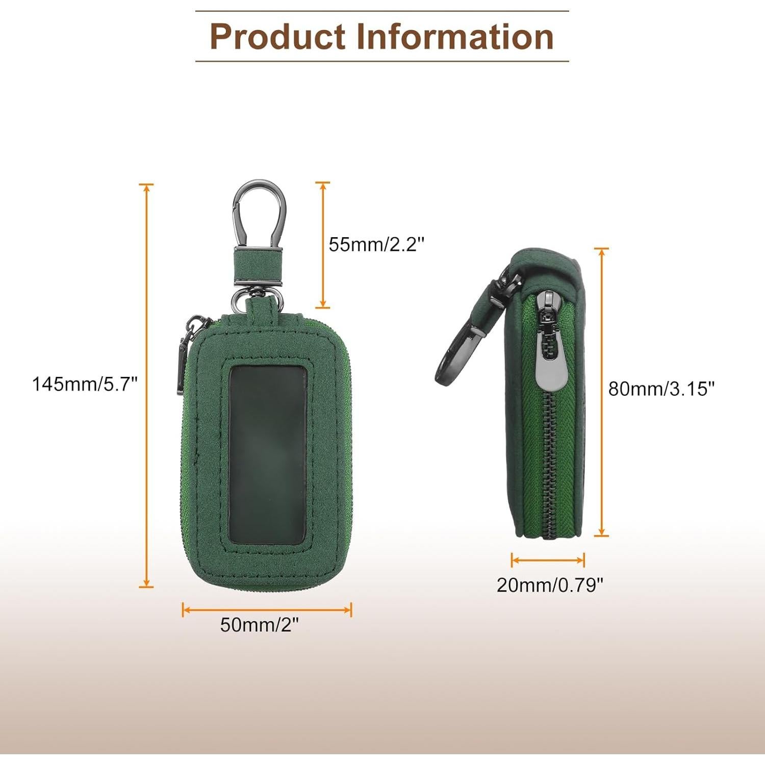 Funda de Llave de Coche HARFINGTON de Cuero Negro Universal