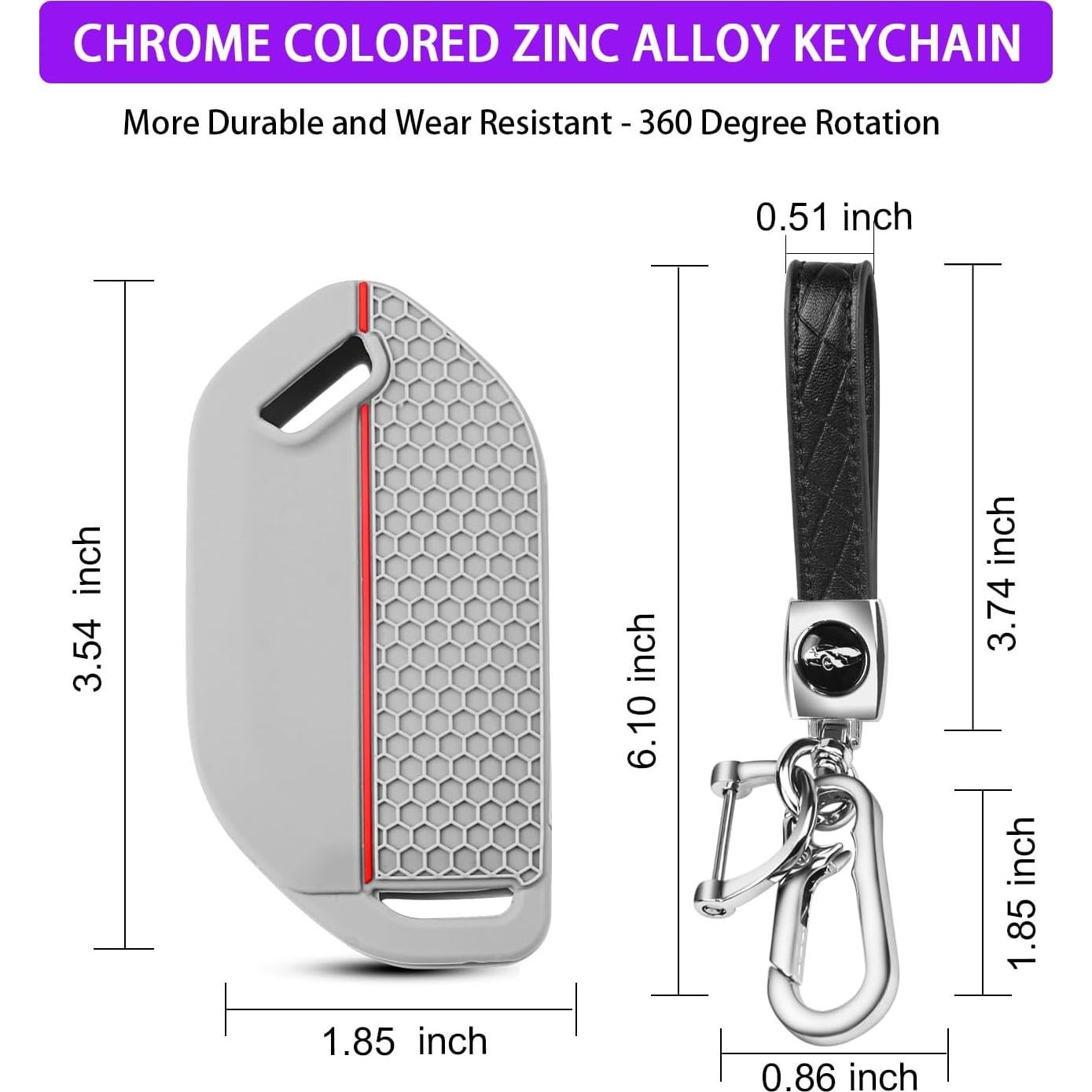 Cubierta de Llave Kia Telluride 2023-2026 QBUC 2PCS Silicona
