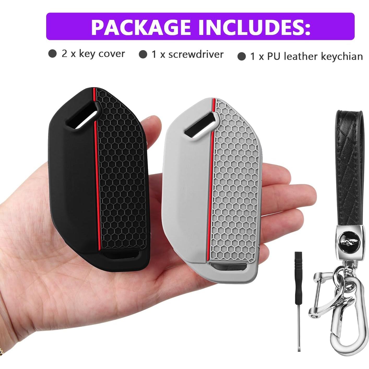 Cubierta de Llave Kia Telluride 2023-2026 QBUC 2PCS Silicona