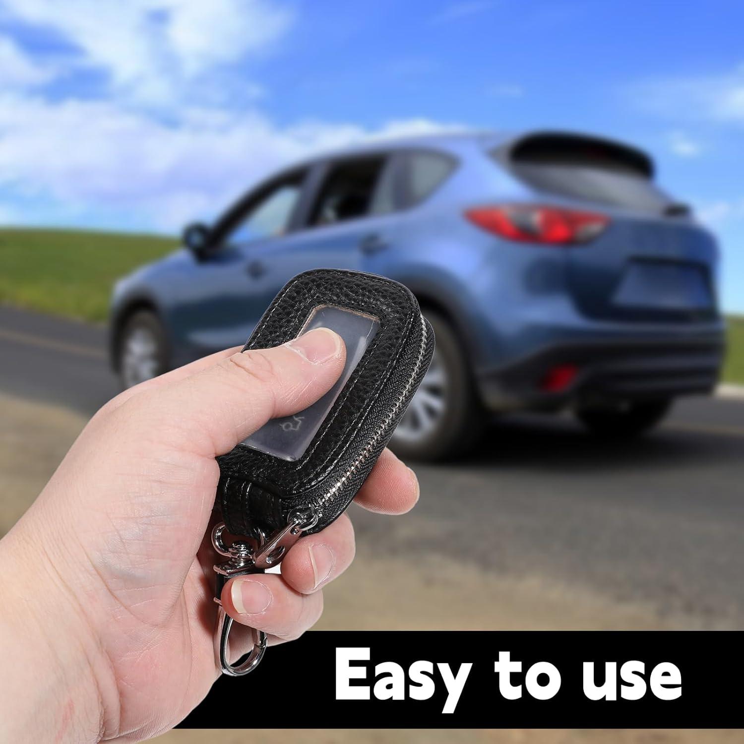 Funda de Llave de Coche EupHHonycs Universal PU Negra