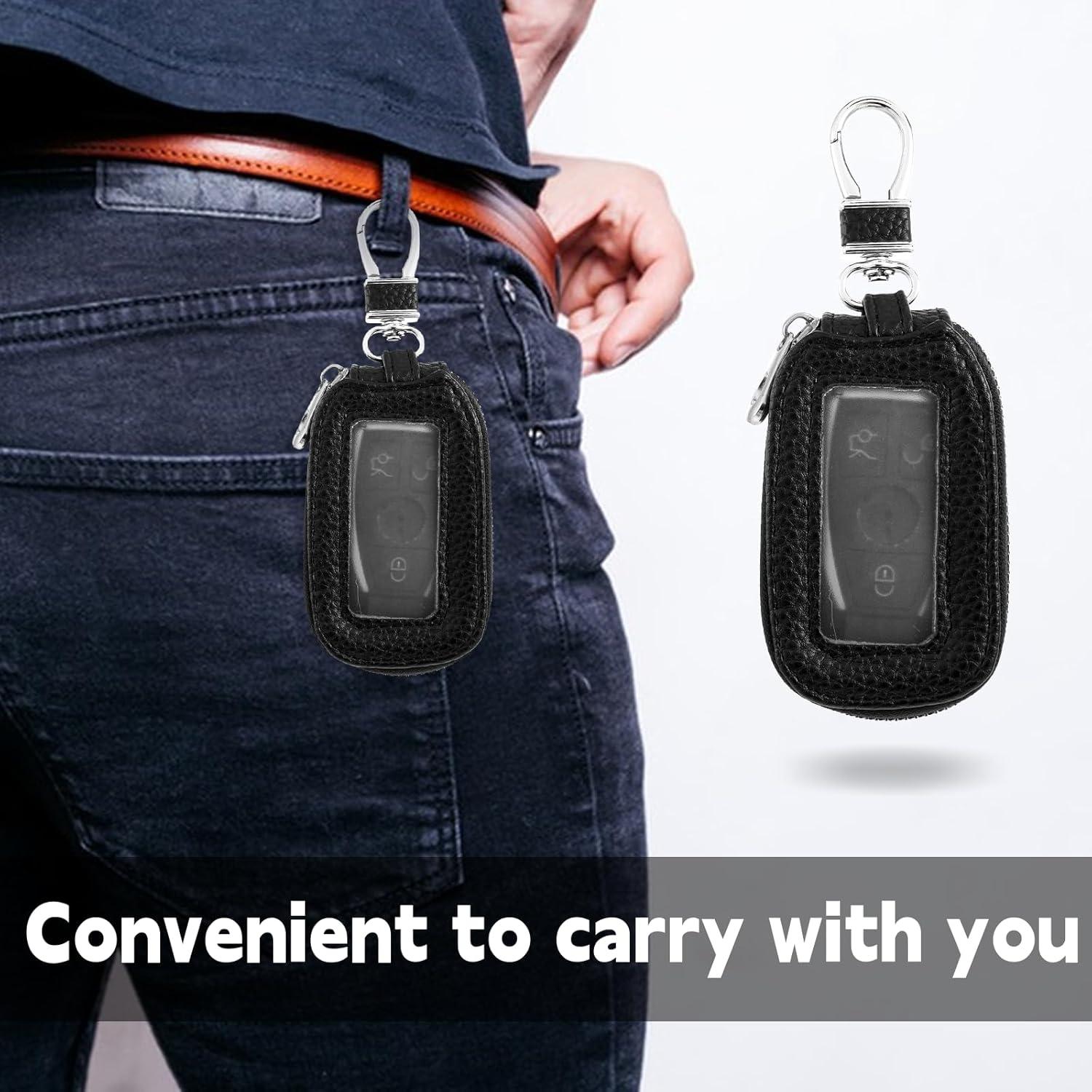 Funda de Llave de Coche EupHHonycs Universal PU Negra