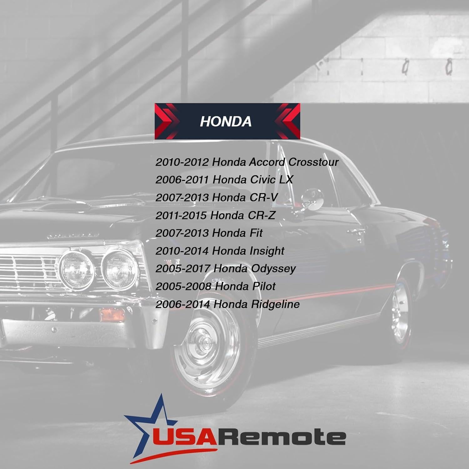 Carcasa de Llave Honda USARemote 3 Botones Sin Corte