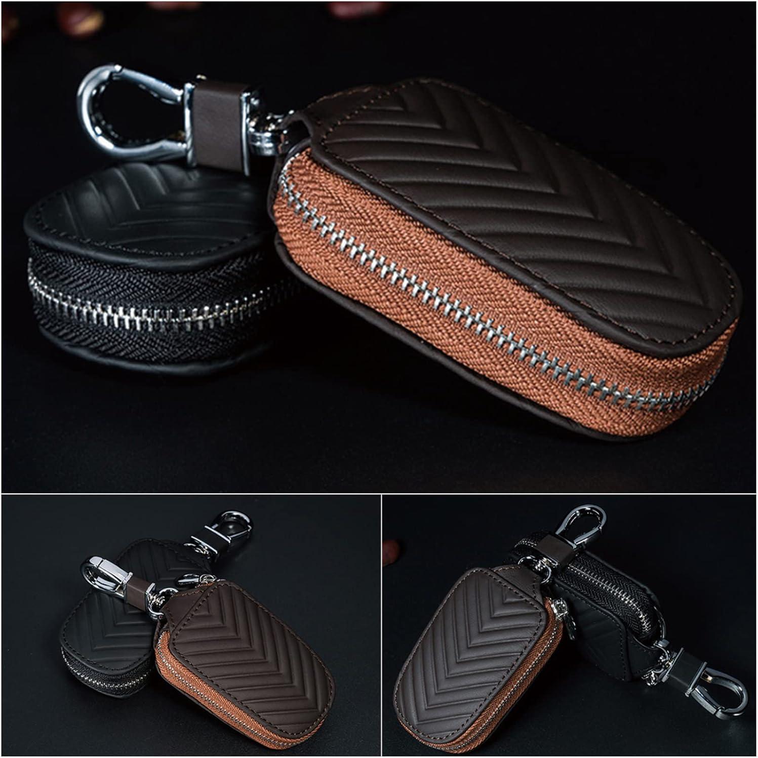 Funda de Llave de Coche HUFIDA Huixiaer-vsel Cuero Negro