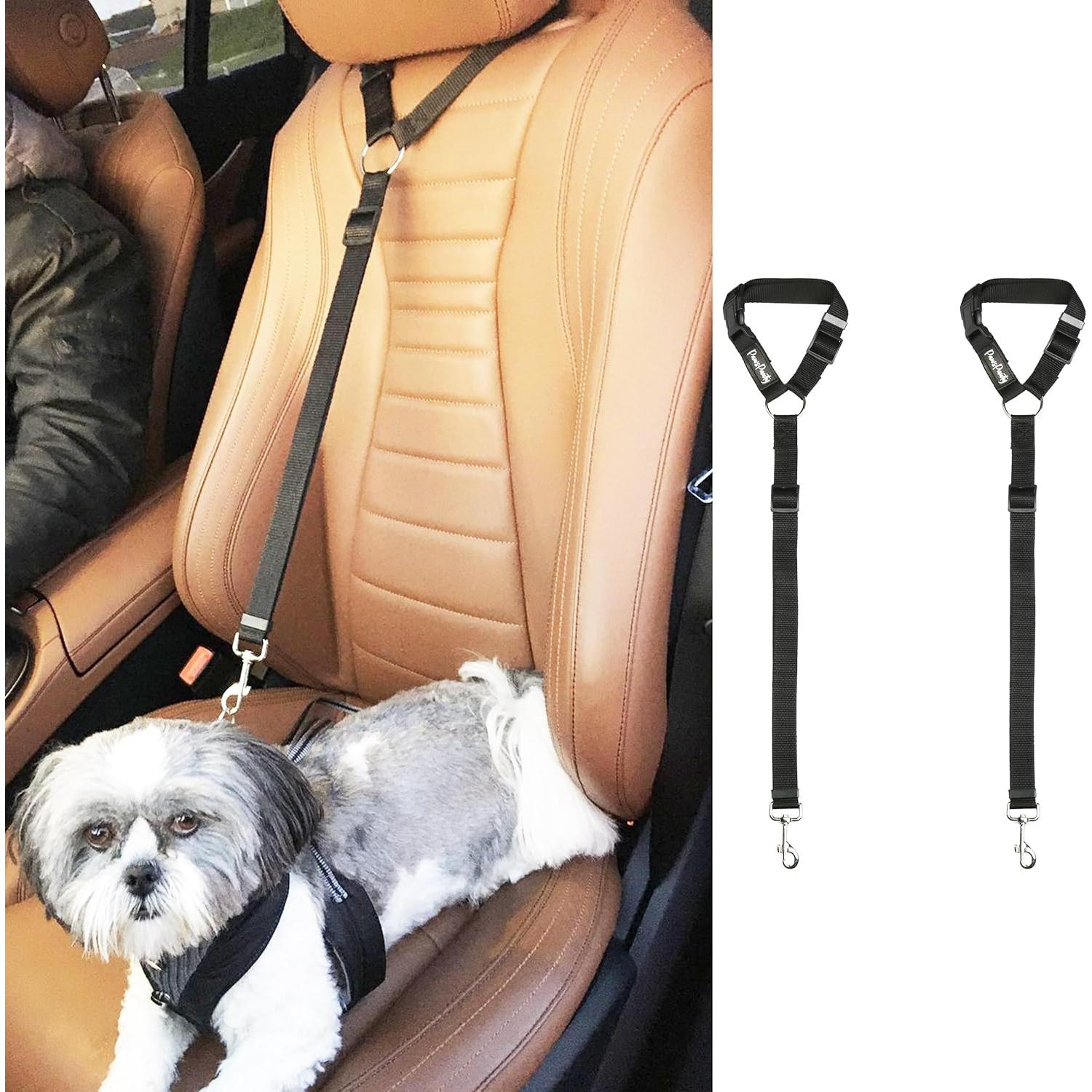 Cinturón de Seguridad para Perros Paws Pawty 2 Pack Ajustable