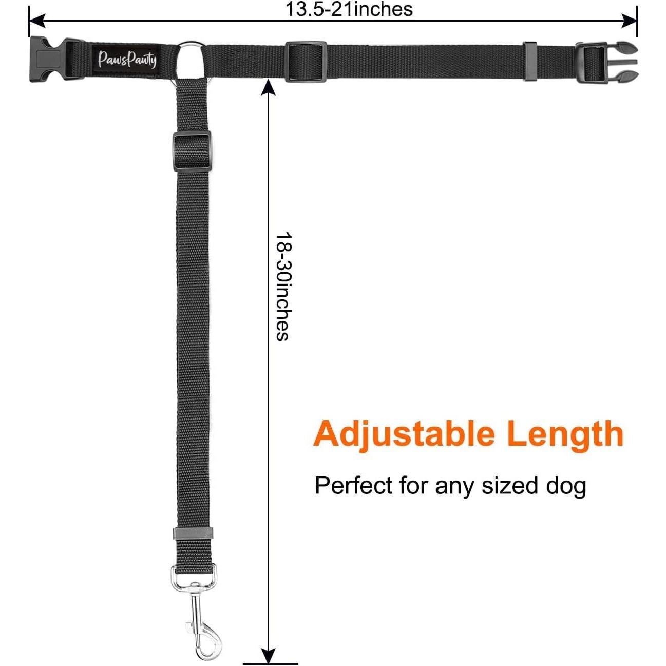 Cinturón de Seguridad para Perros Paws Pawty 2 Pack Ajustable