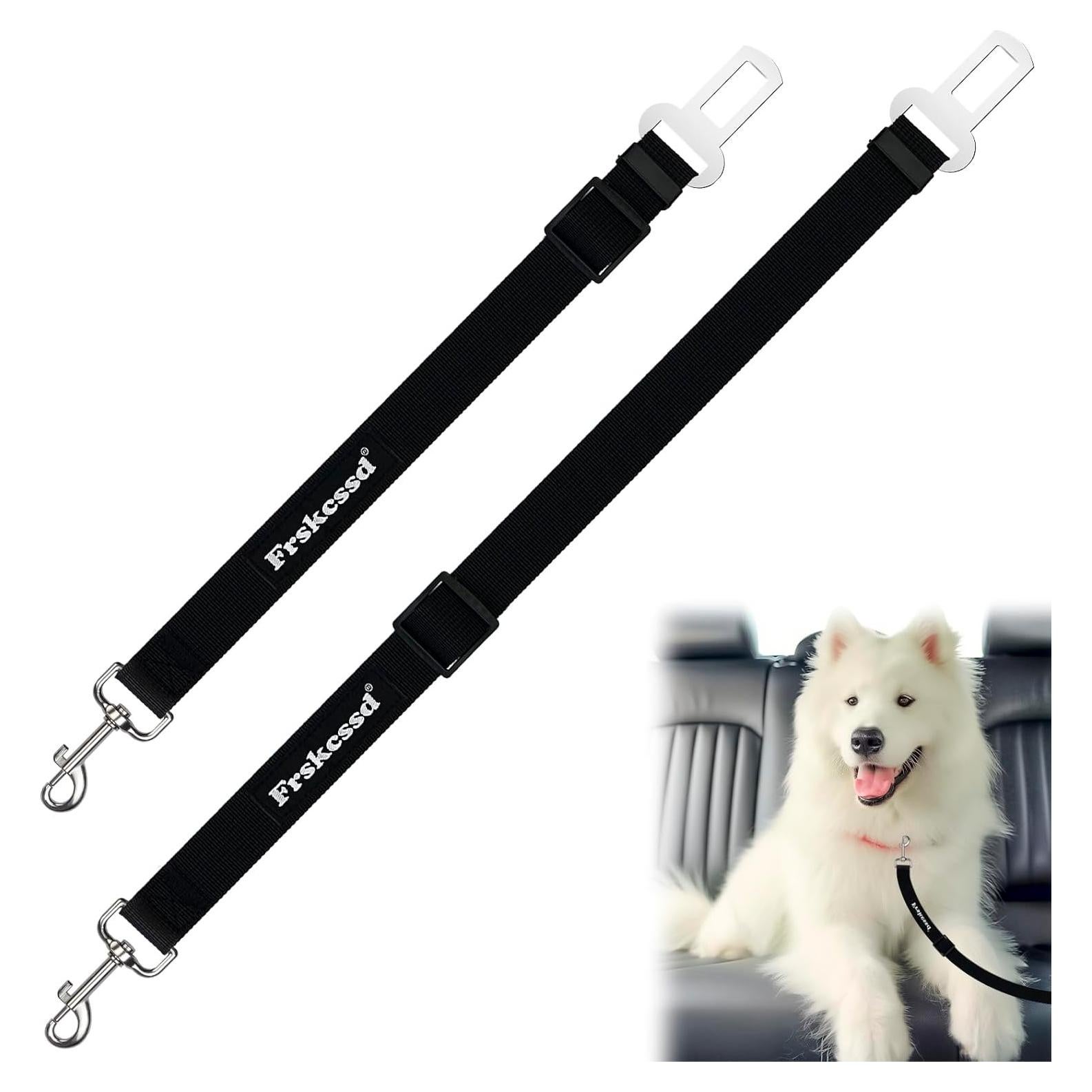 Cinturón de Seguridad para Perros Frskcssd Ajustable Negro