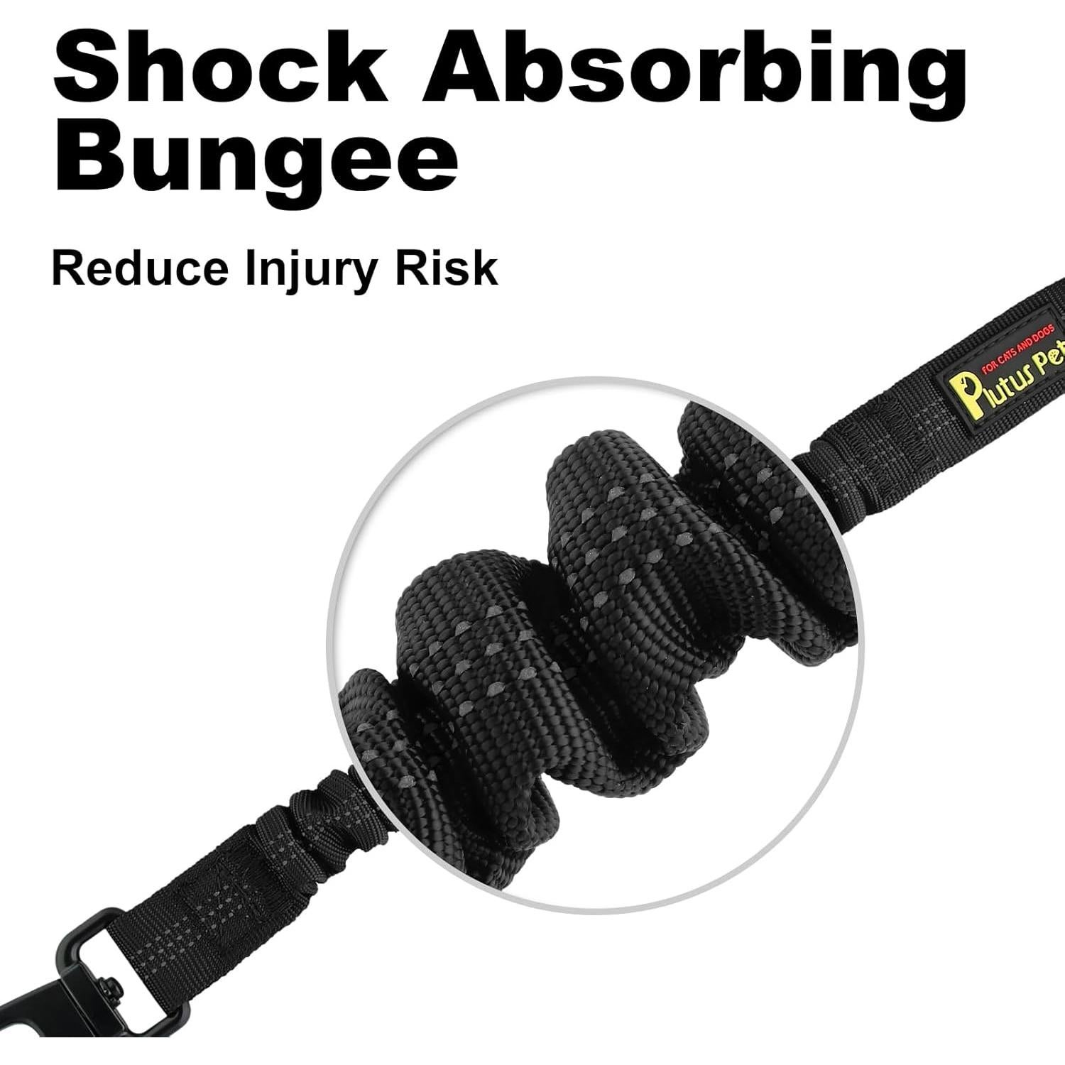 Cinturón de Seguridad para Perros Plutus Pet Ajustable Negro