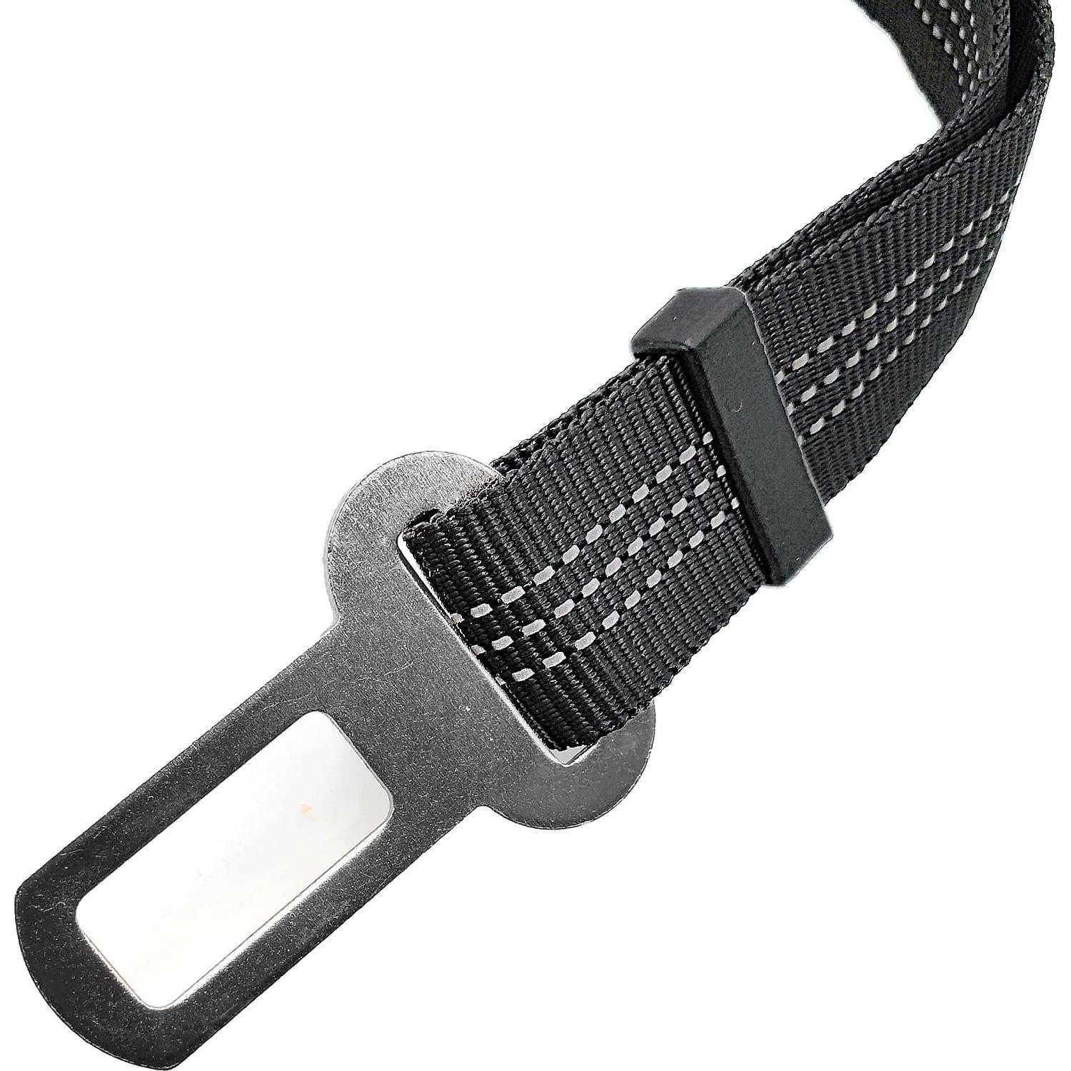 Arnés de Coche Ajustable para Mascotas Yiaizhuo - 2 Paquetes Negro