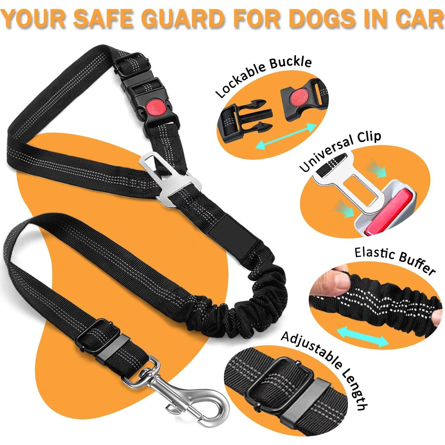 Arneses para Perros DVEDO 2 en 1 con Clip Ajustable Negro