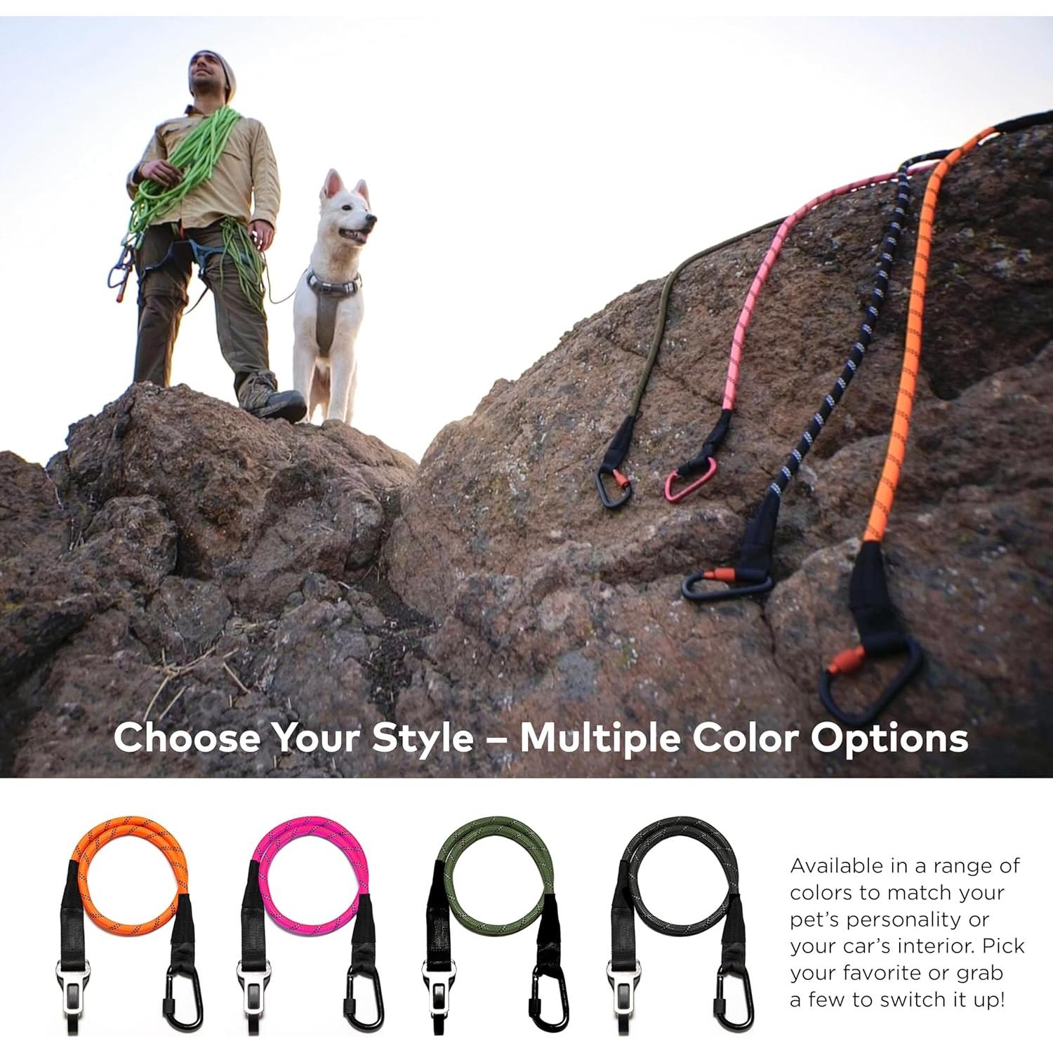 Cinturón de Seguridad para Perros ARCA PET Negro - Reflectante