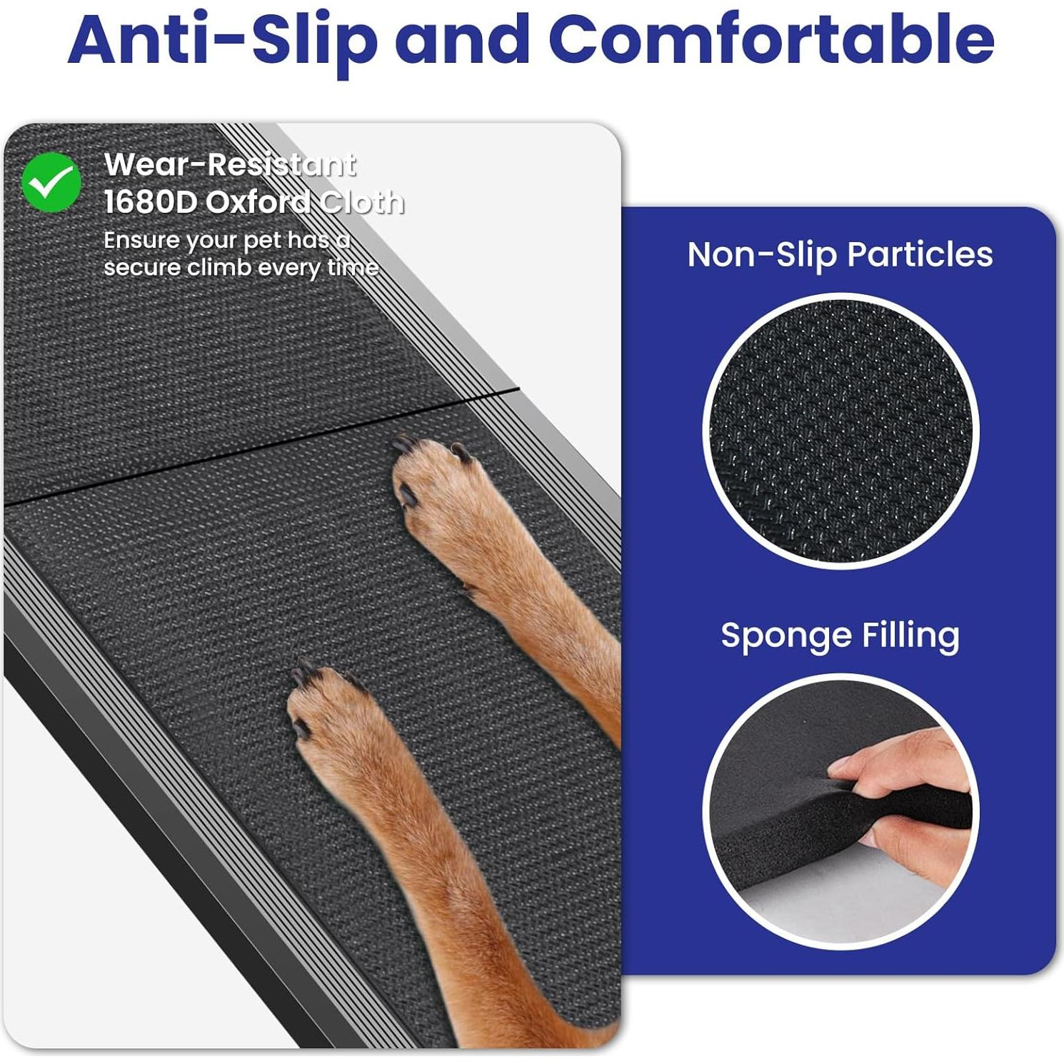 Rampa Plegable para Perros JTSIOV 180cm Antideslizante 113kg