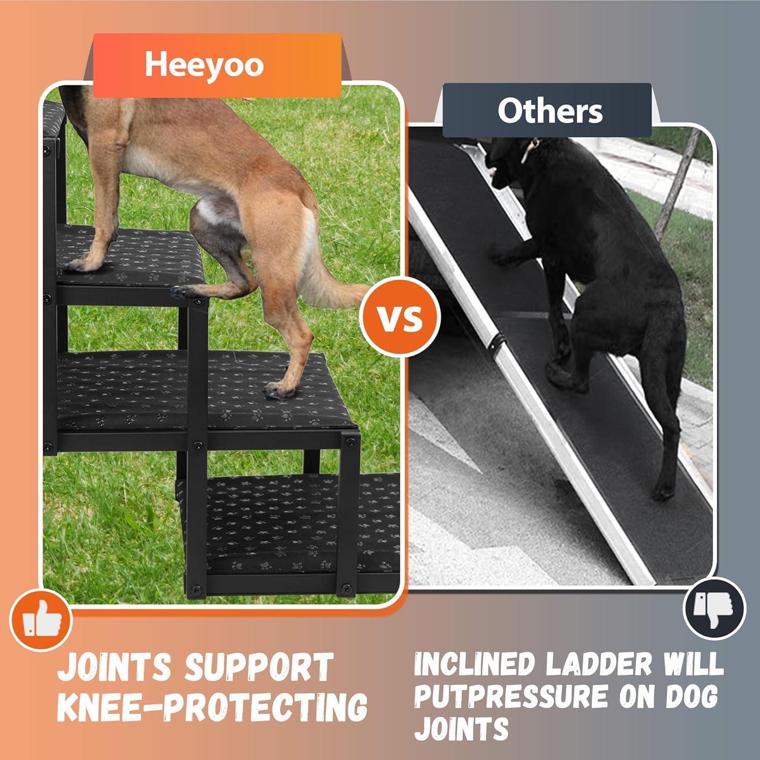 Escalera Plegable para Perros Heeyoo - 6 Pasos Antideslizante