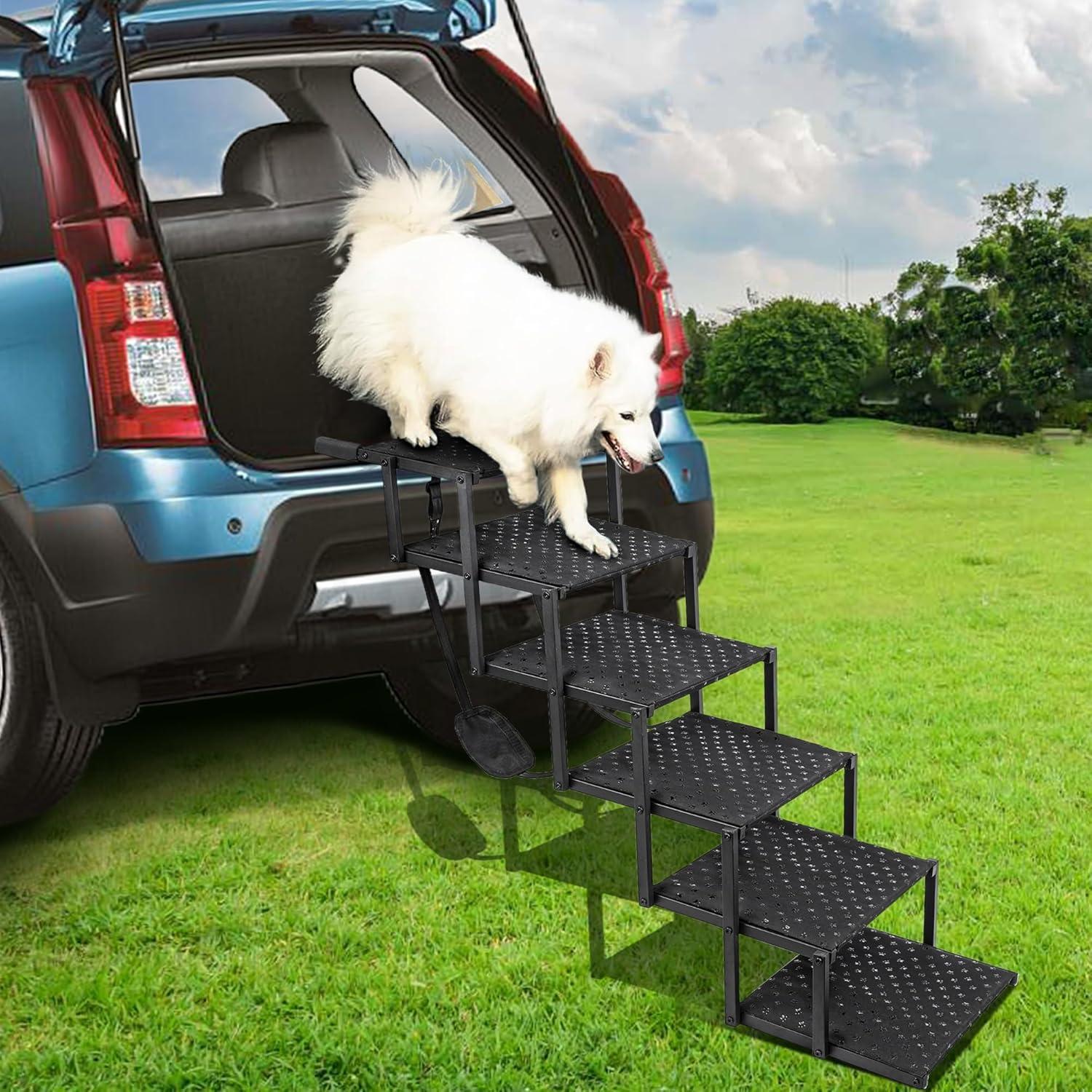 Escalera Plegable para Perros Heeyoo - 6 Pasos Antideslizante
