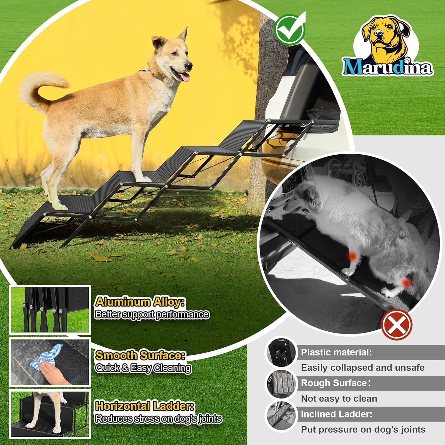 Rampa para Perros Marudina Extra Ancha 60 cm - Plegable Antideslizante