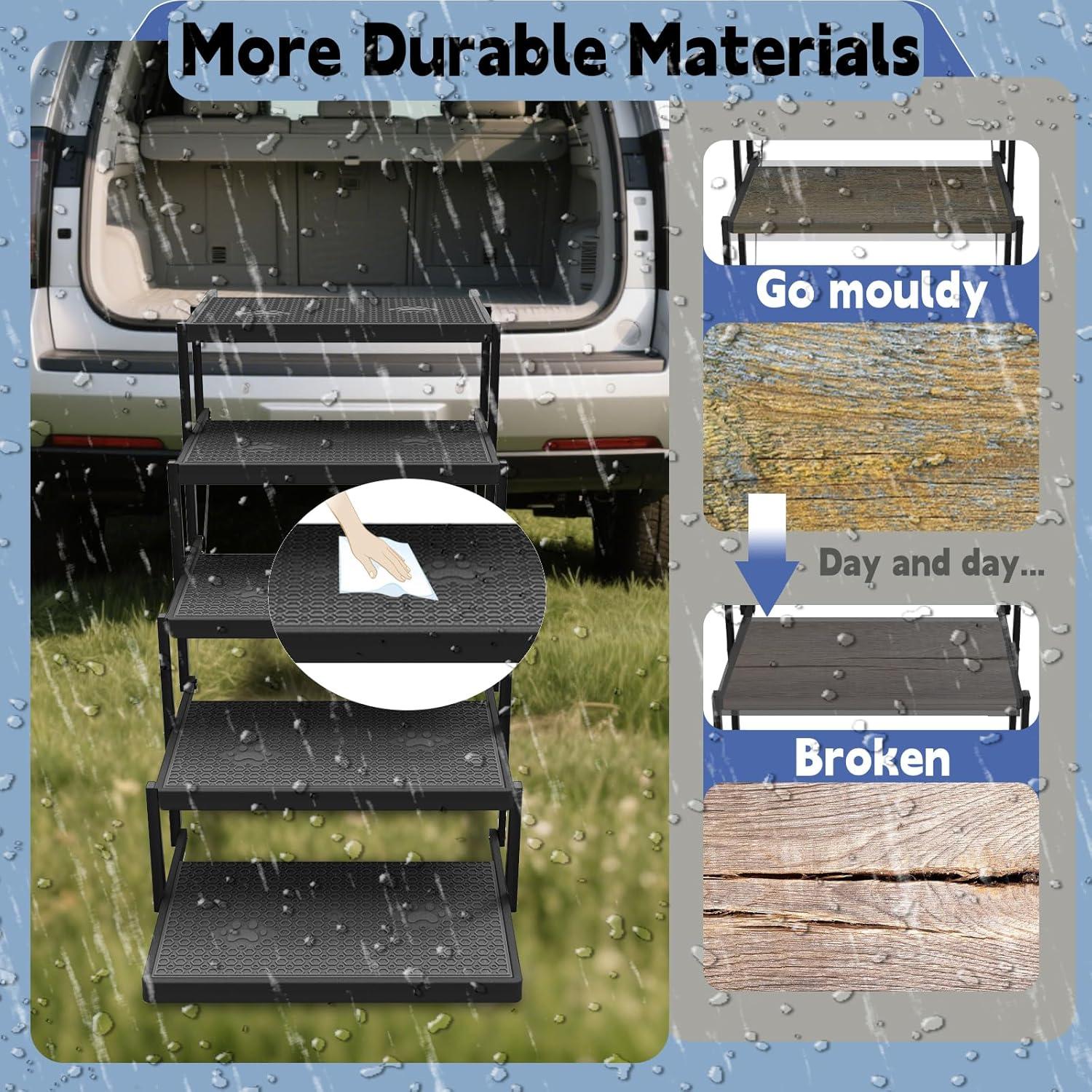 Escaleras para Perros YACONA GPT, Antideslizantes, 100 kg