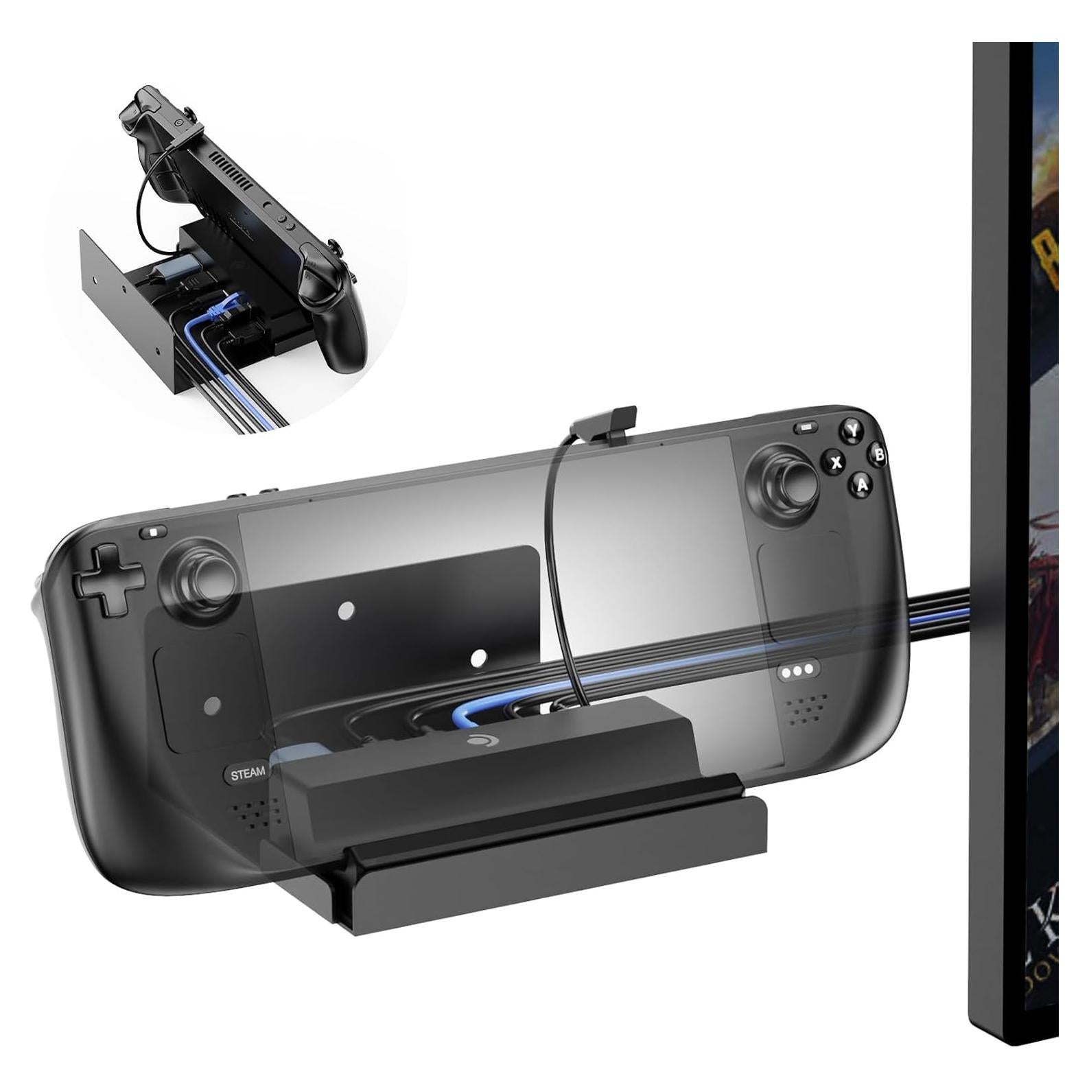 Soporte de Pared KUNSLUCK para Dock Steam Deck - Ahorra Espacio