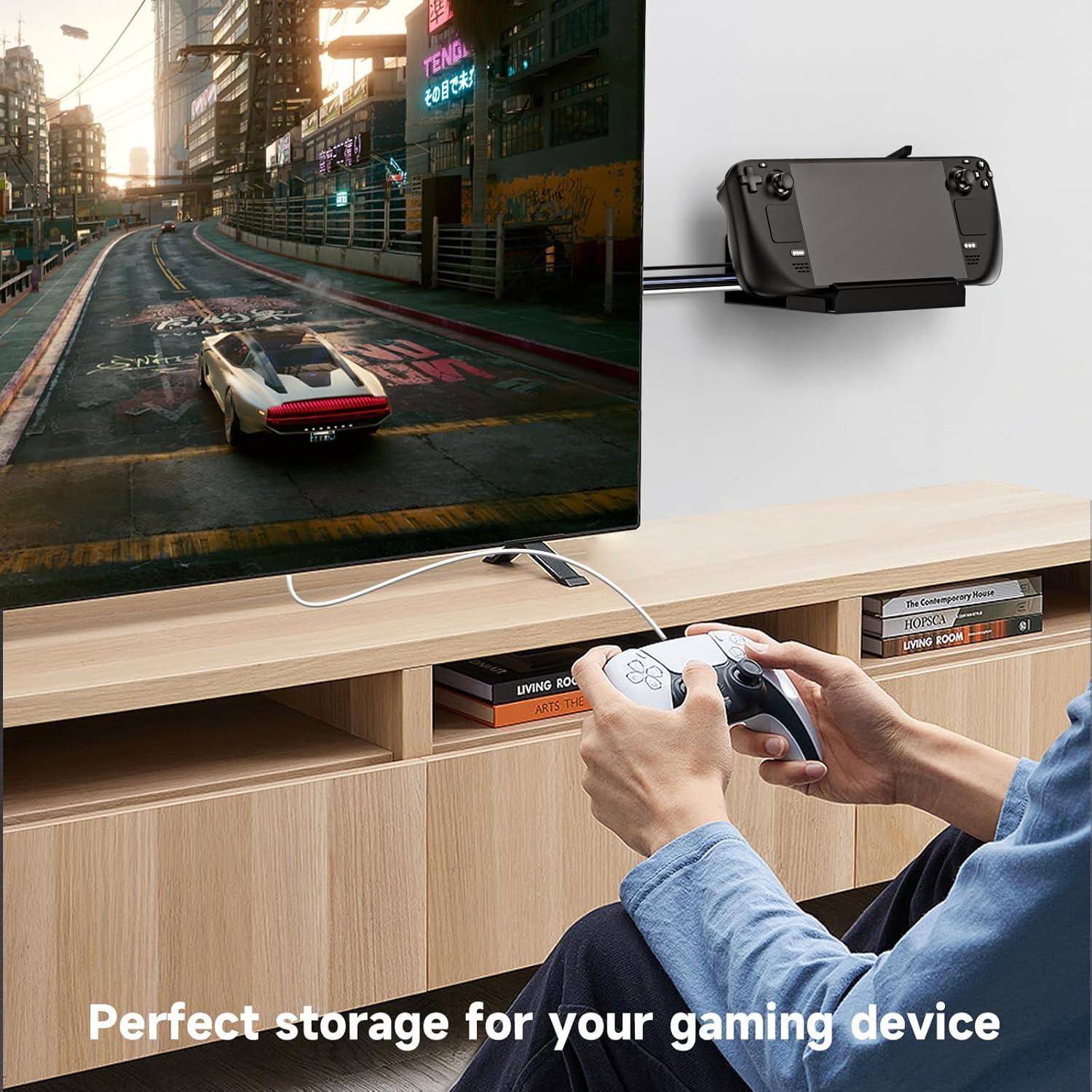 Soporte de Pared KUNSLUCK para Dock Steam Deck - Ahorra Espacio