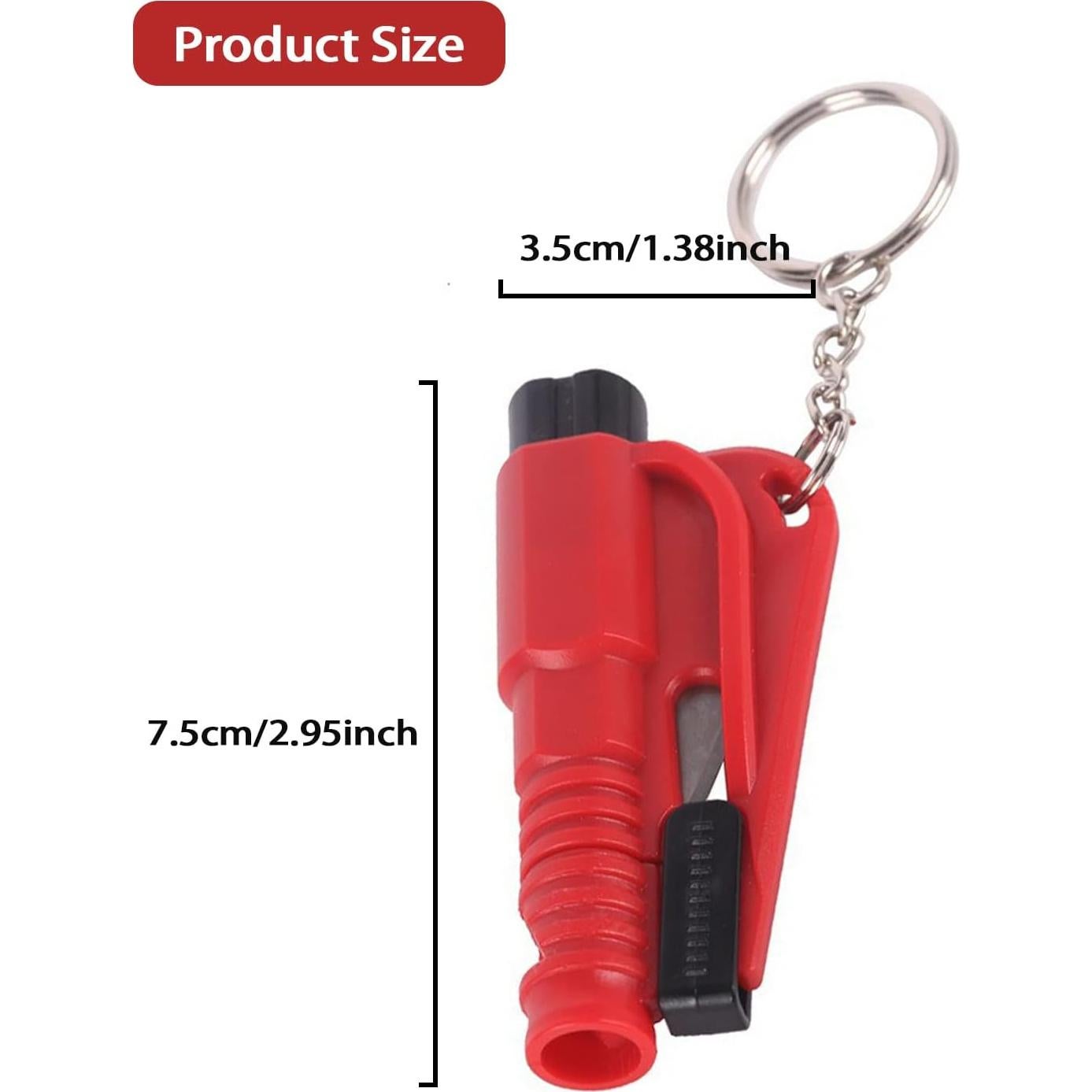 8 Llaveros Rompe Ventanas LittleVoleSherry 3 en 1 Emergencia