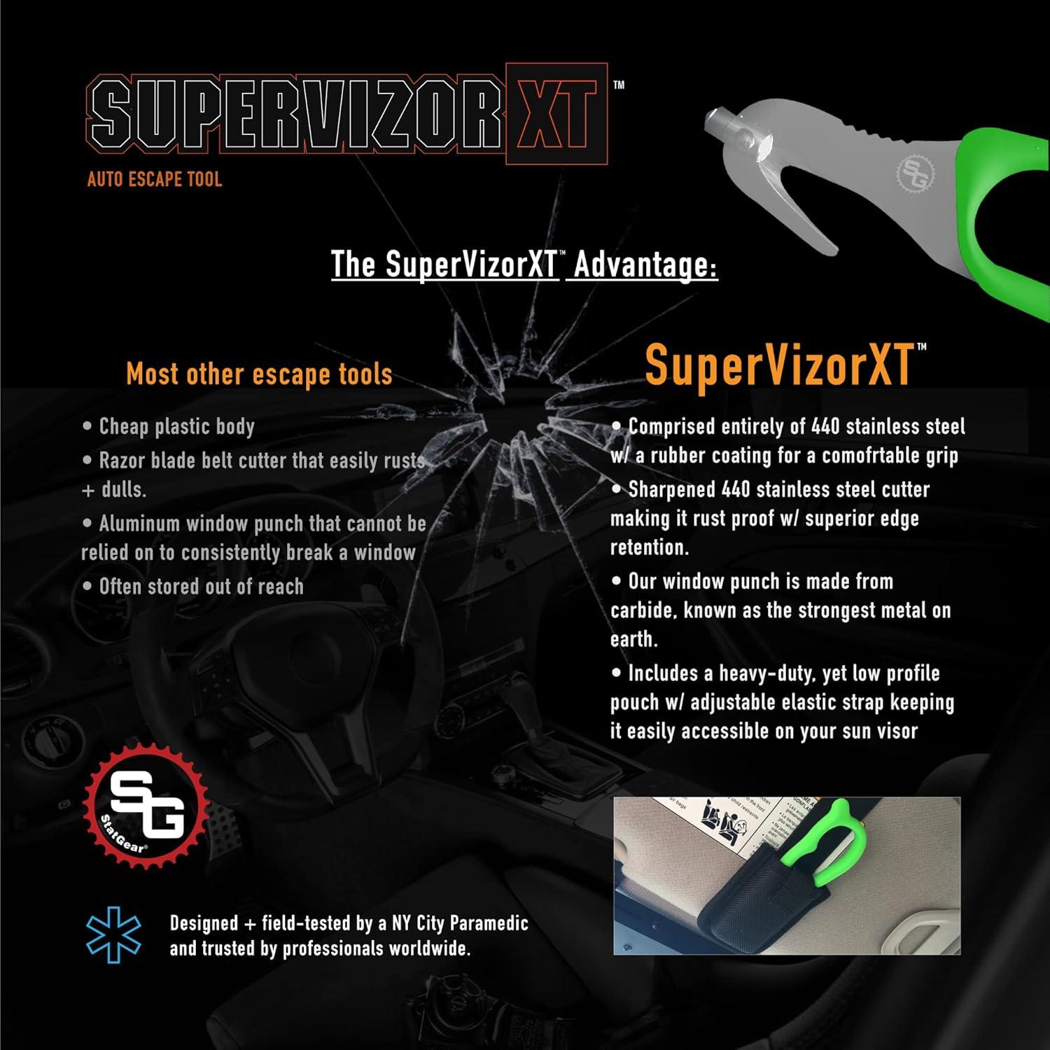 Herramienta de Escape StatGear SuperVizor XT - Cortador y Martillo