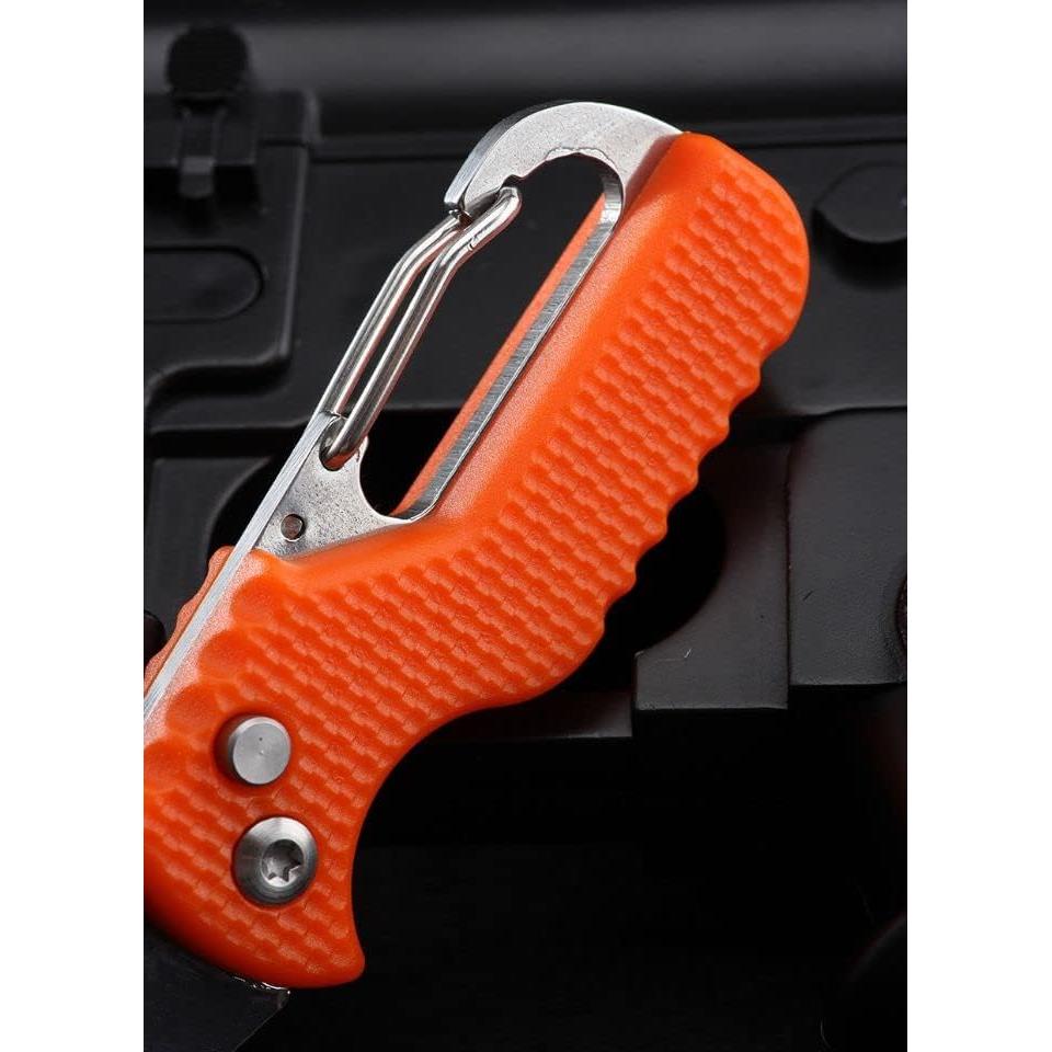 2 Cuchillos de Llavero Plegables YISIDA, Acero Inoxidable, 10.9 cm