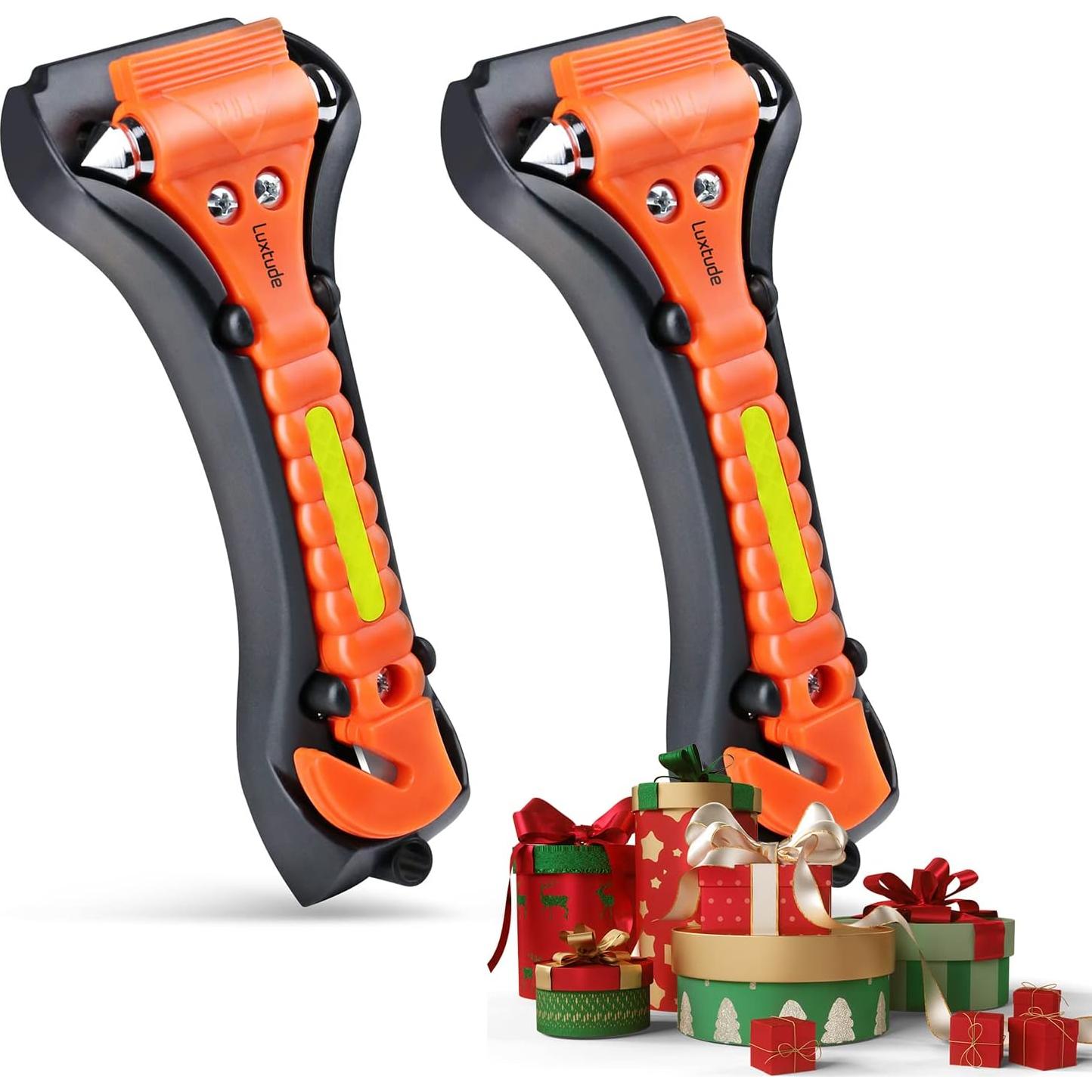 Cortador de Cinturón de Seguridad Luxtude 2 en 1 Naranja