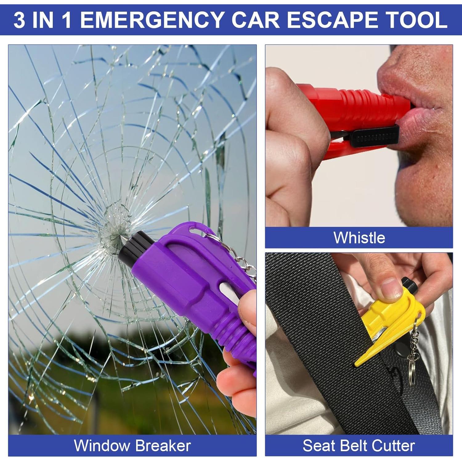 Herramienta de Emergencia PIFOOG 3-en-1 para Auto - 16 Pcs