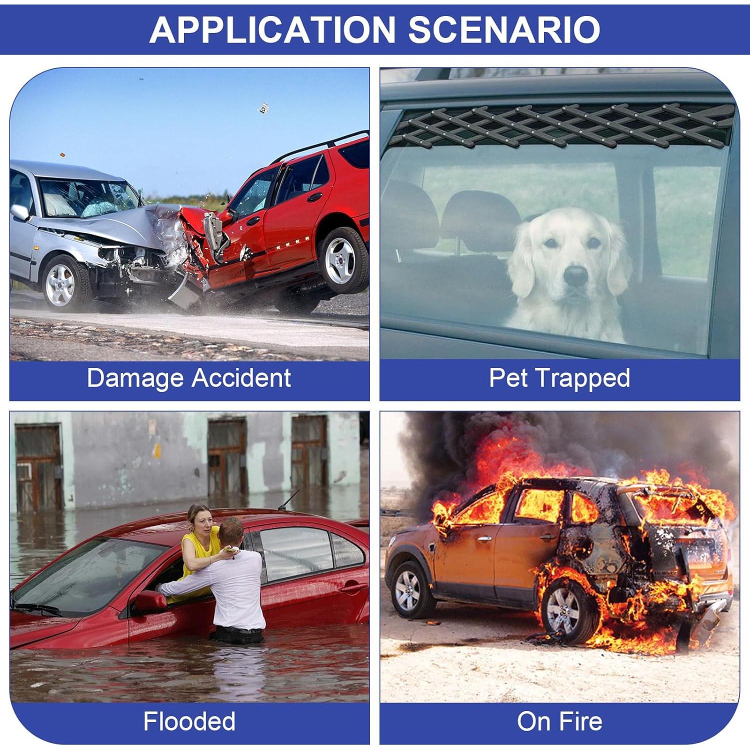 Herramienta de Emergencia PIFOOG 3-en-1 para Auto - 16 Pcs