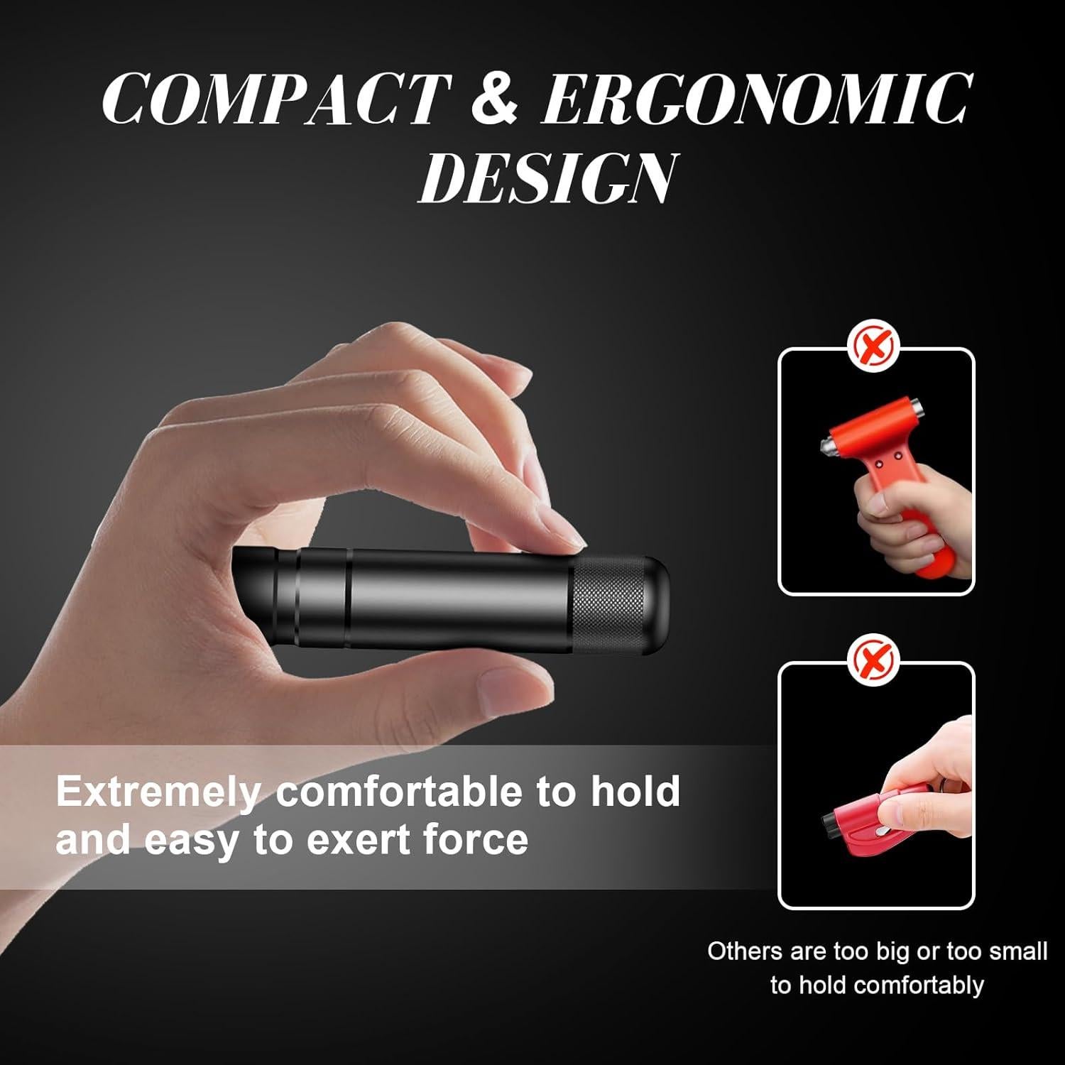 Rompedor de Cristales BUXUNA SafeHammer1 - Herramienta de Escape