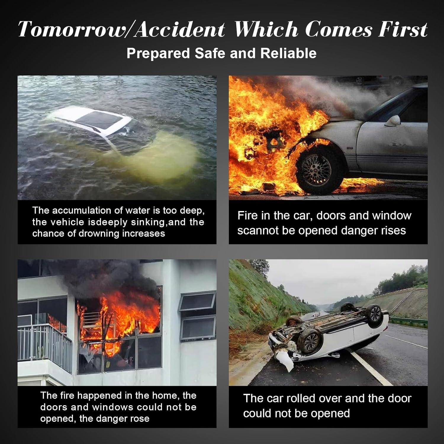 Rompedor de Cristales BUXUNA SafeHammer1 - Herramienta de Escape