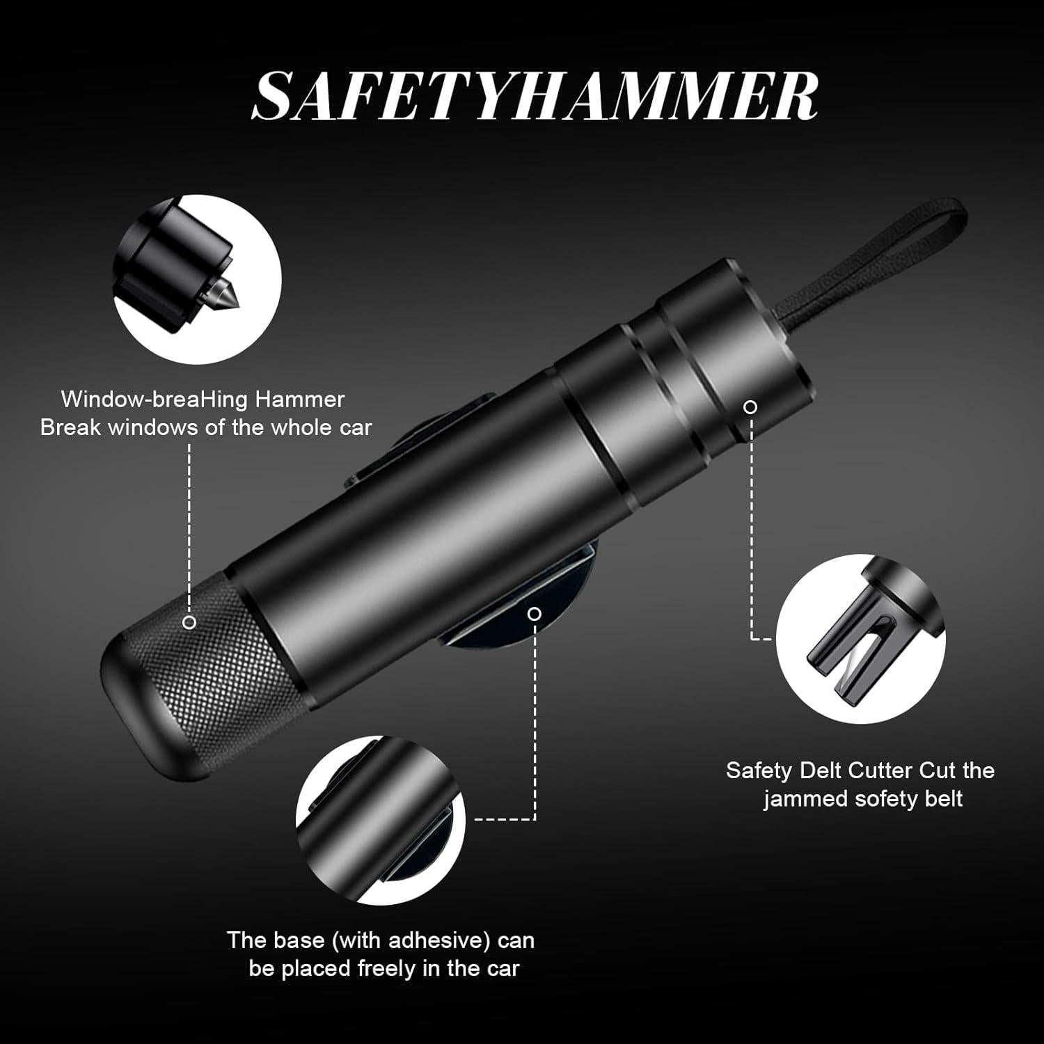 Rompedor de Cristales BUXUNA SafeHammer1 - Herramienta de Escape
