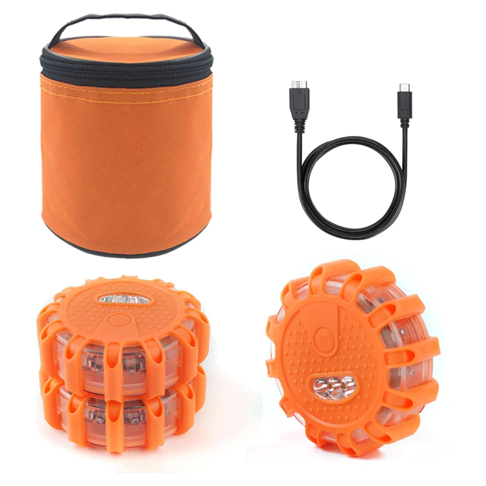 Flares LED Recargables Ecoangel - Kit de 3 Luces de Emergencia