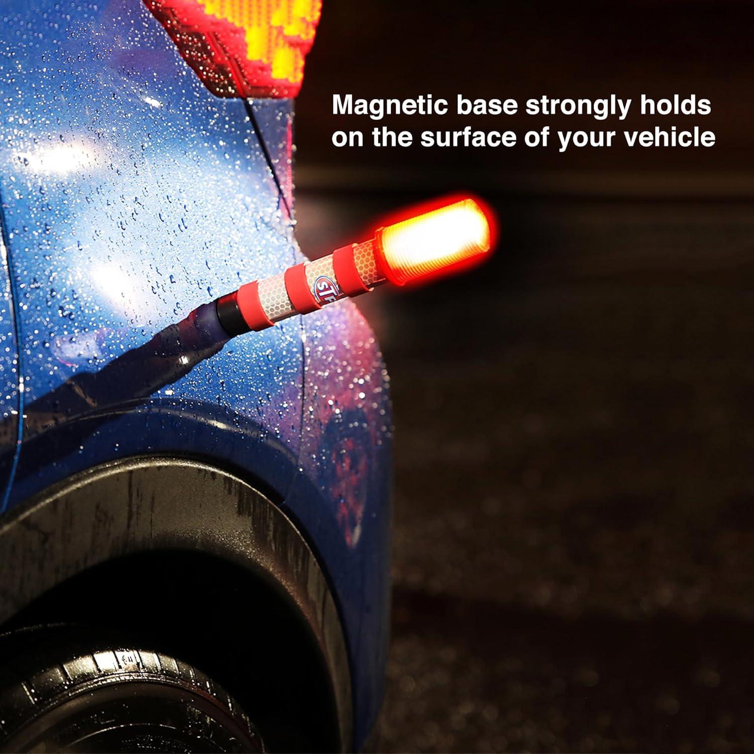 Flares LED de Emergencia STP - 3 Modos, Alta Visibilidad