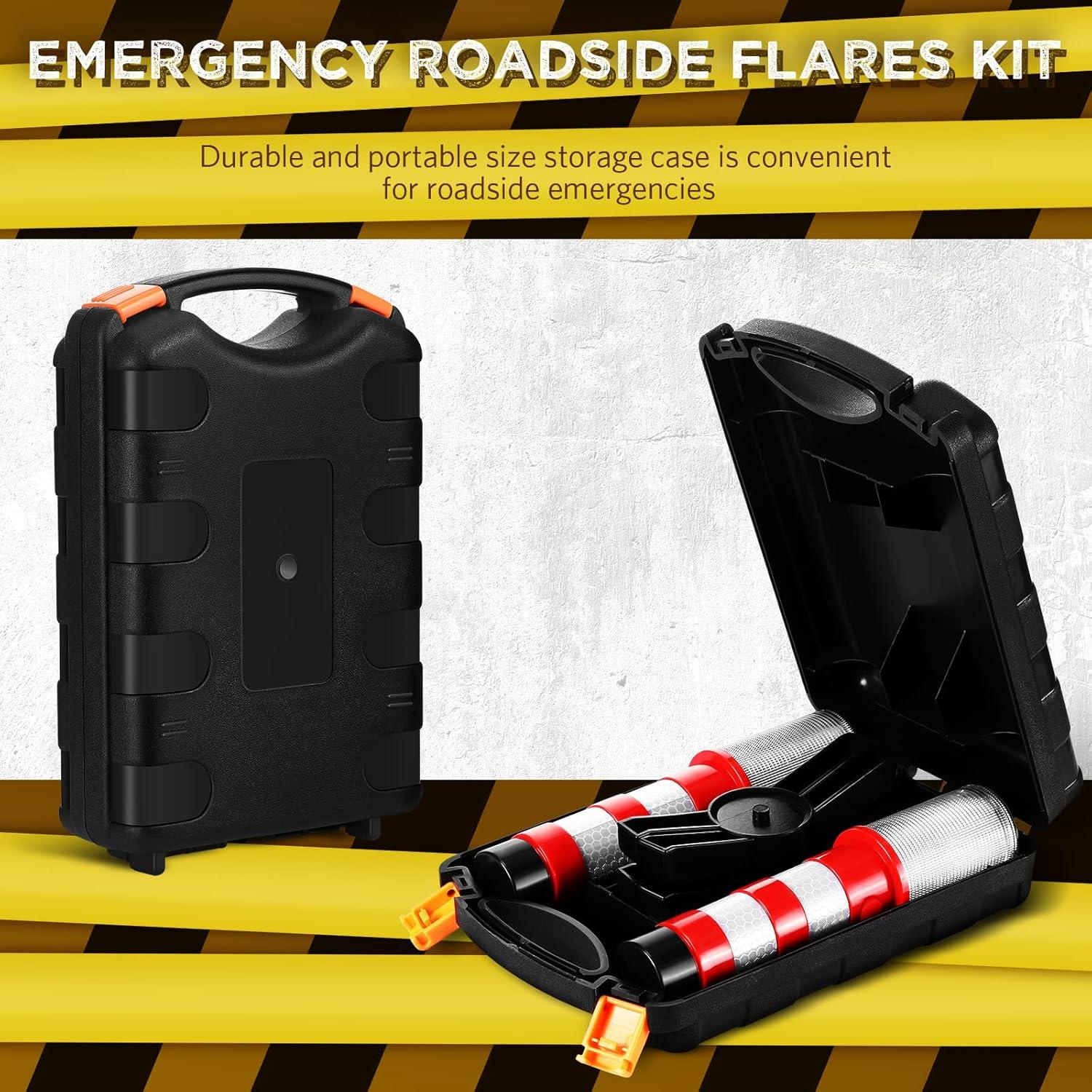 6 Piezas Luces LED de Emergencia Riakrum con Soportes Magnéticos