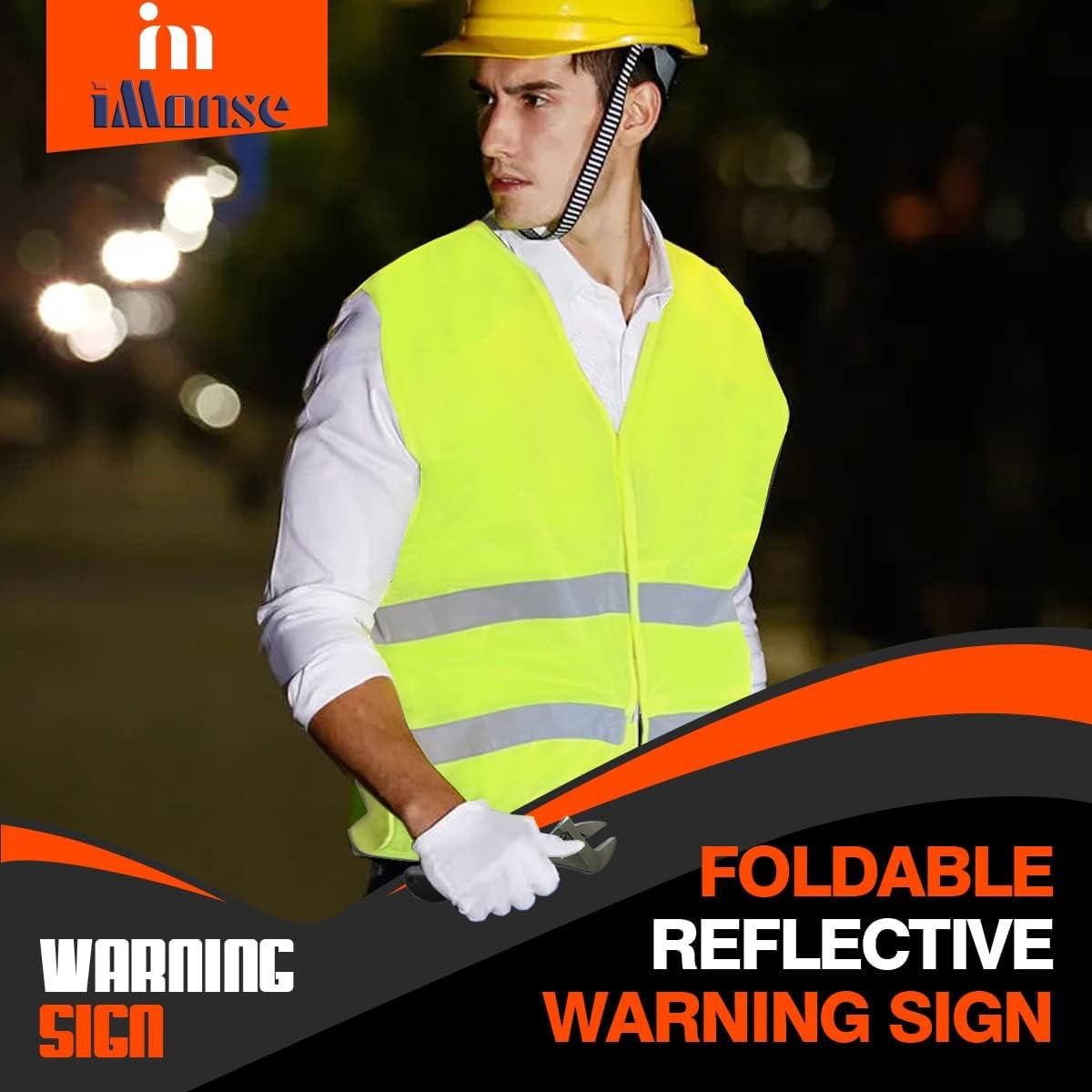 Kit de Emergencia en Carretera iMonse 2 Triángulos + 1 Luz LED