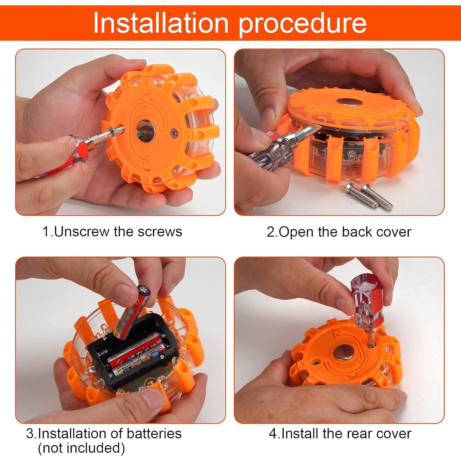 Kit de luces de advertencia LED HEIGPAN GP906, 6 unidades
