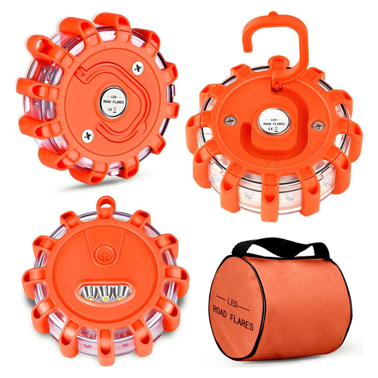 Tobfit Kit de 3 Luces LED de Emergencia con Base Magnética