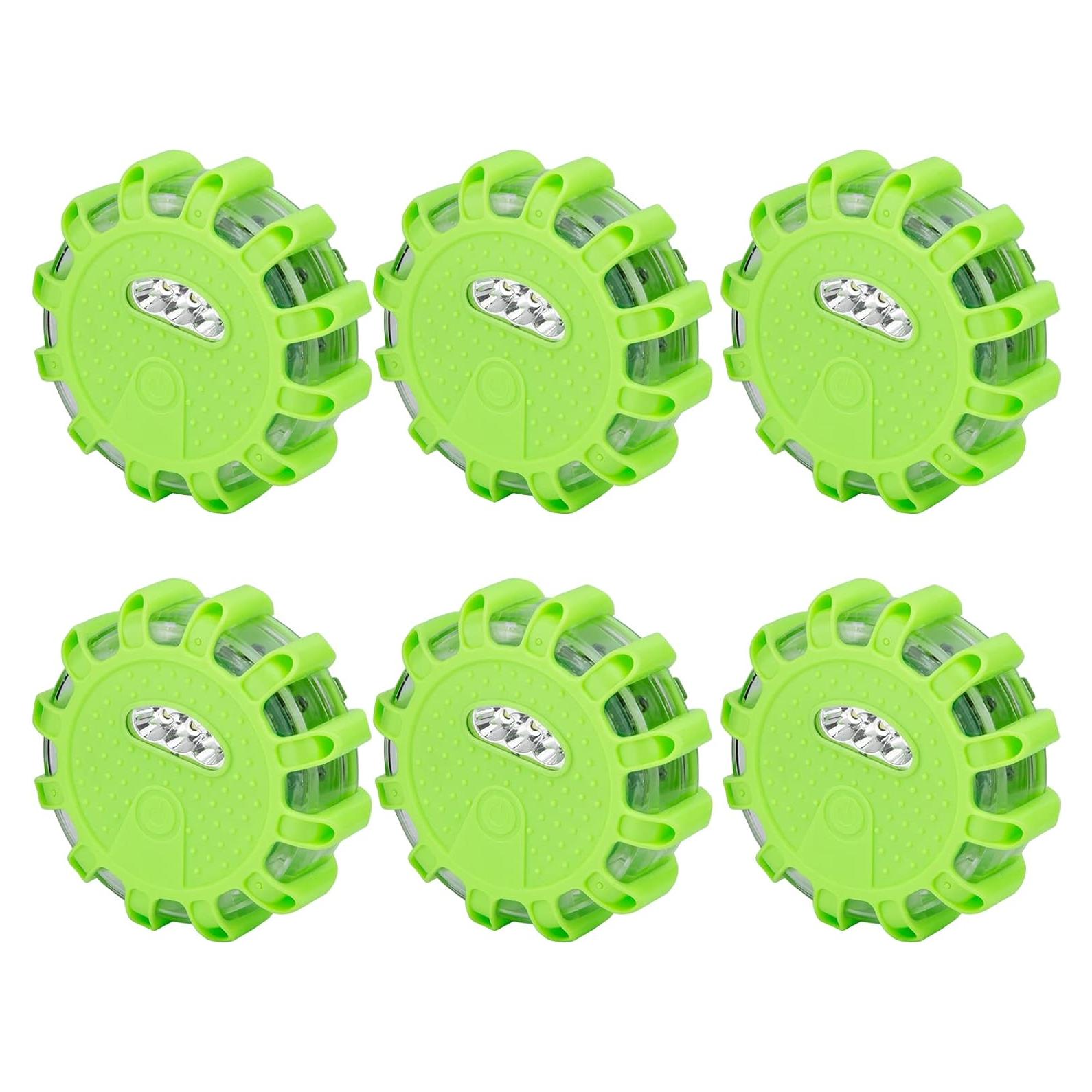 CICMOD Kit de Luces de Emergencia LED 6 Piezas Verde IP67