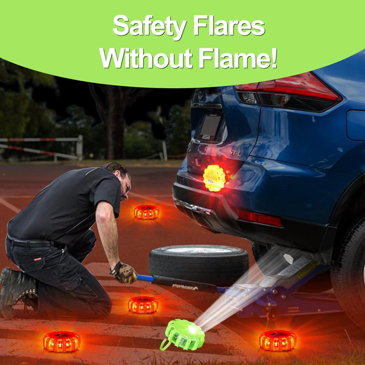 CICMOD Kit de Luces de Emergencia LED 6 Piezas Verde IP67