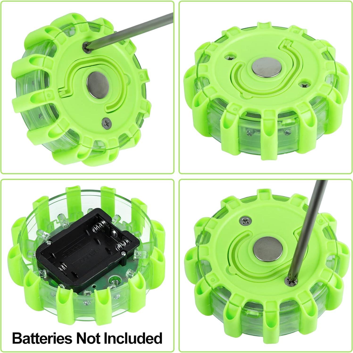 CICMOD Kit de Luces de Emergencia LED 6 Piezas Verde IP67