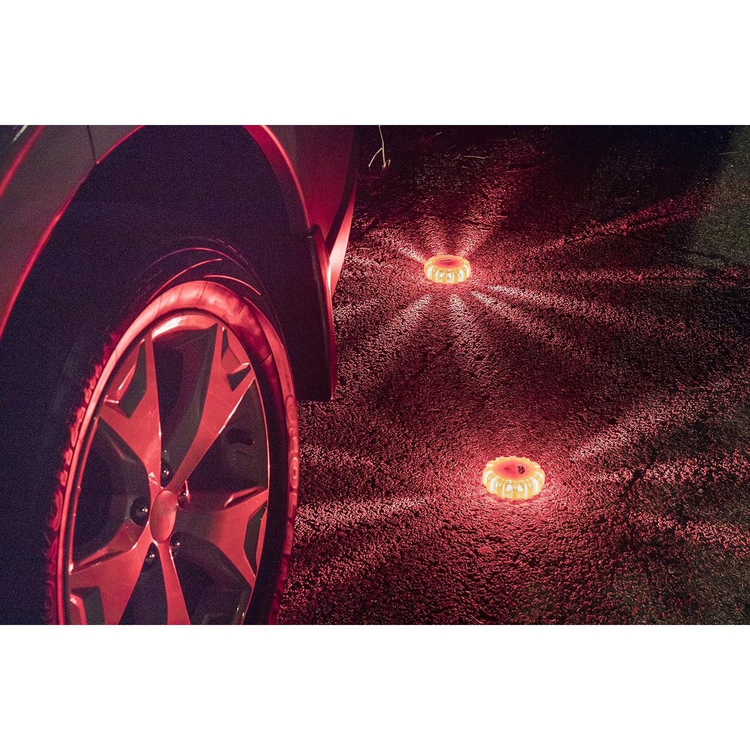 Kit de 3 Flares LED Gear Gurus - Luz de Advertencia de Seguridad