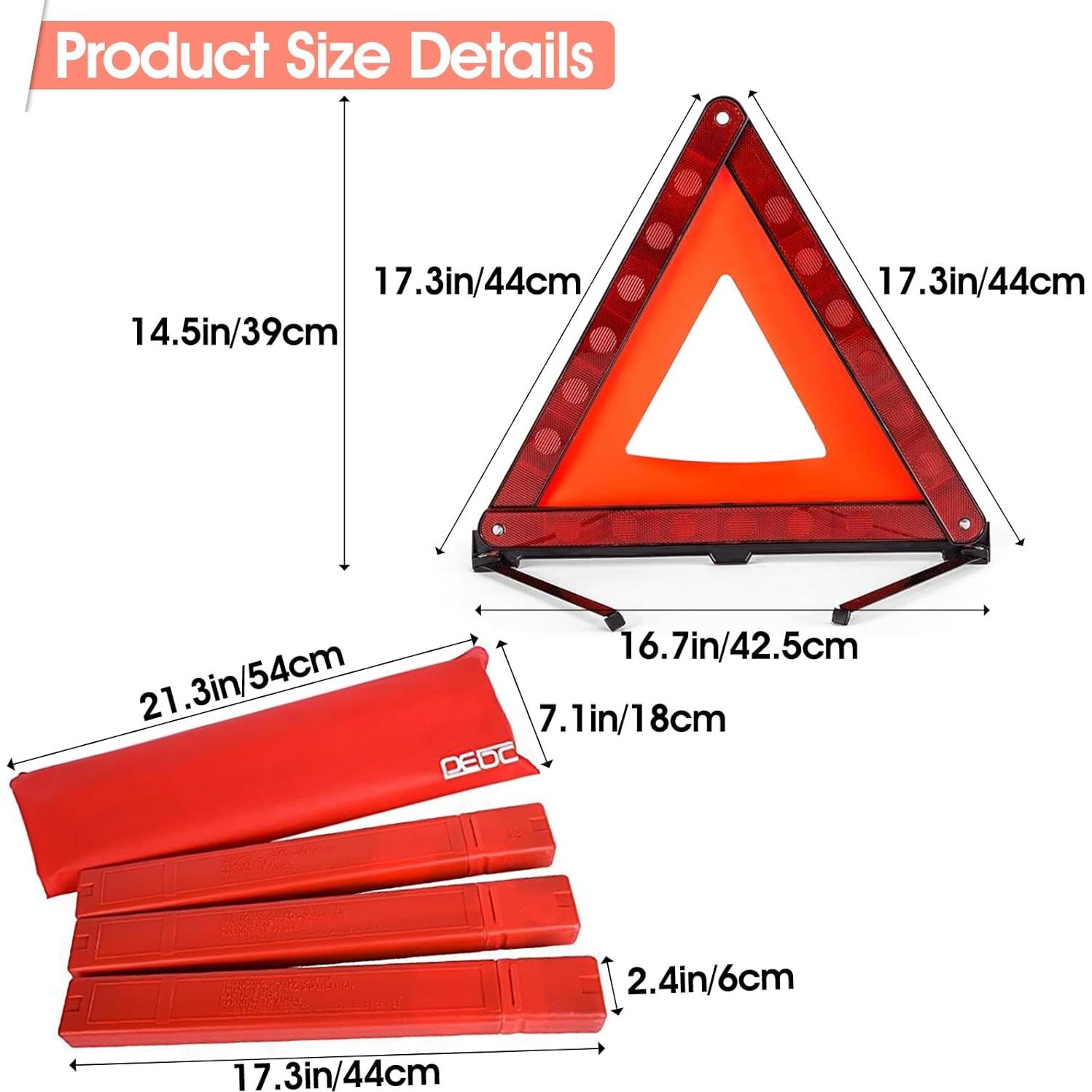 Kit de Emergencia en Carretera DEDC - Triángulo, Chaleco y LED