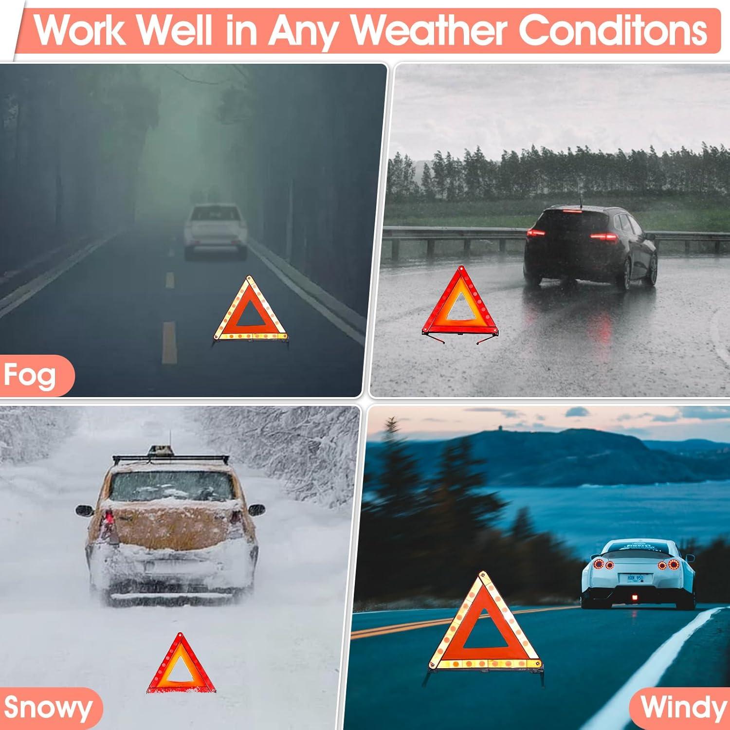 Kit de Emergencia en Carretera DEDC - Triángulo, Chaleco y LED