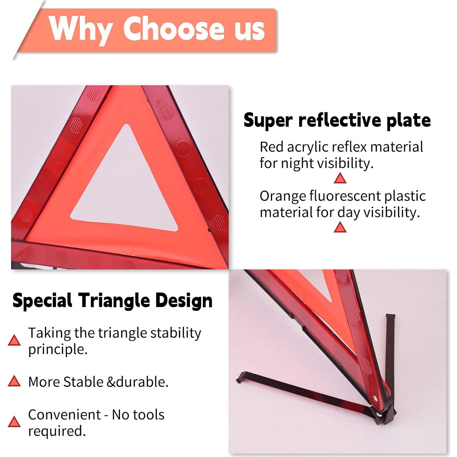 Kit de Emergencia en Carretera DEDC - Triángulo, Chaleco y LED
