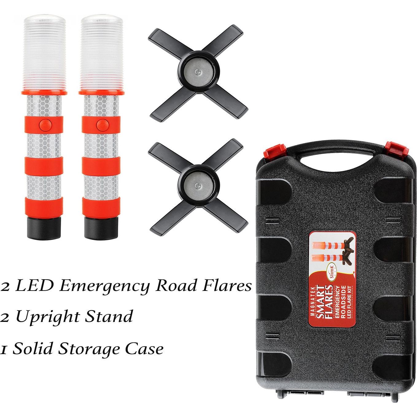 Luces de Emergencia LED SlimK con Soporte Magnético - 2 Pcs