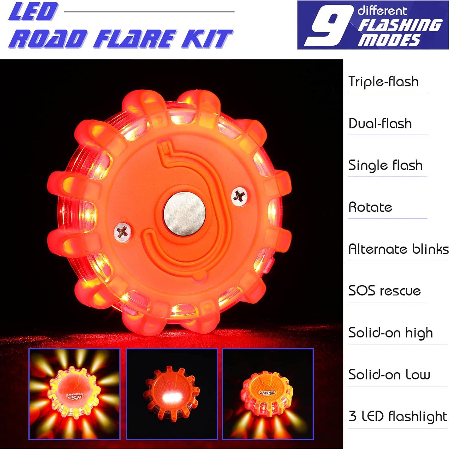 Luces de Emergencia LED Frienda 24 Piezas con Imán y Gancho