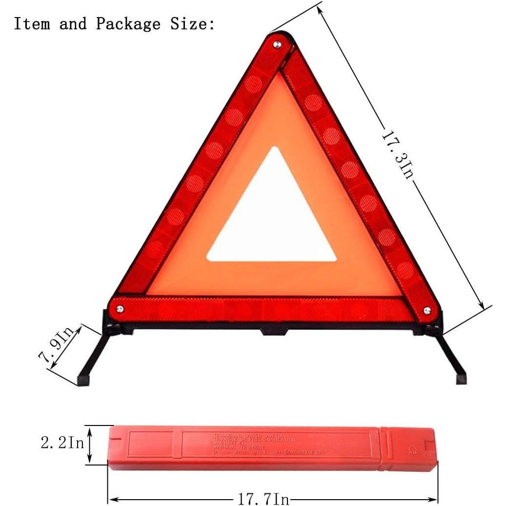 Kit de Triángulo de Seguridad Aikko 3 Piezas Reflectantes