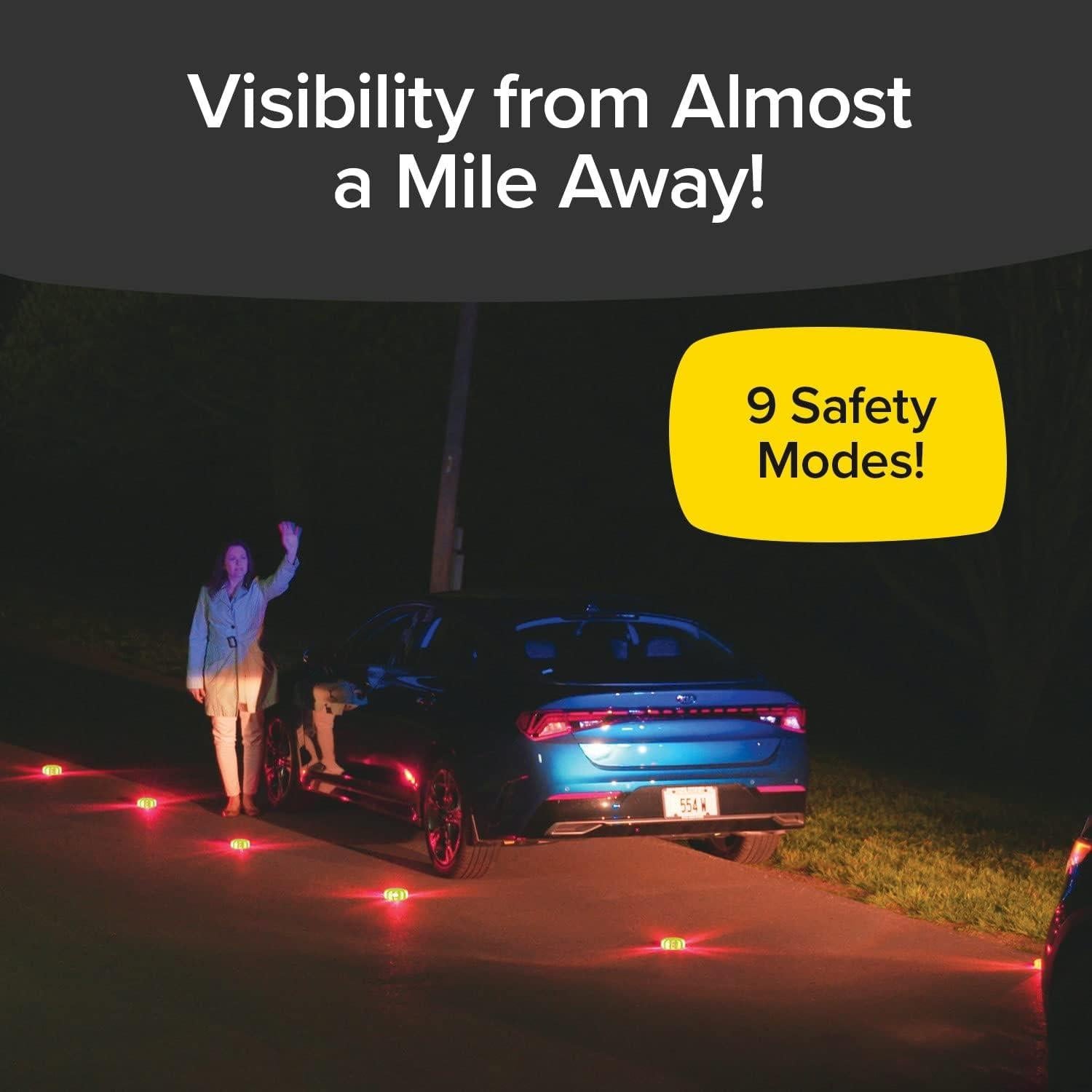 Bengala LED Lizard Flare 15 LEDs 9 Modos de Seguridad Verde