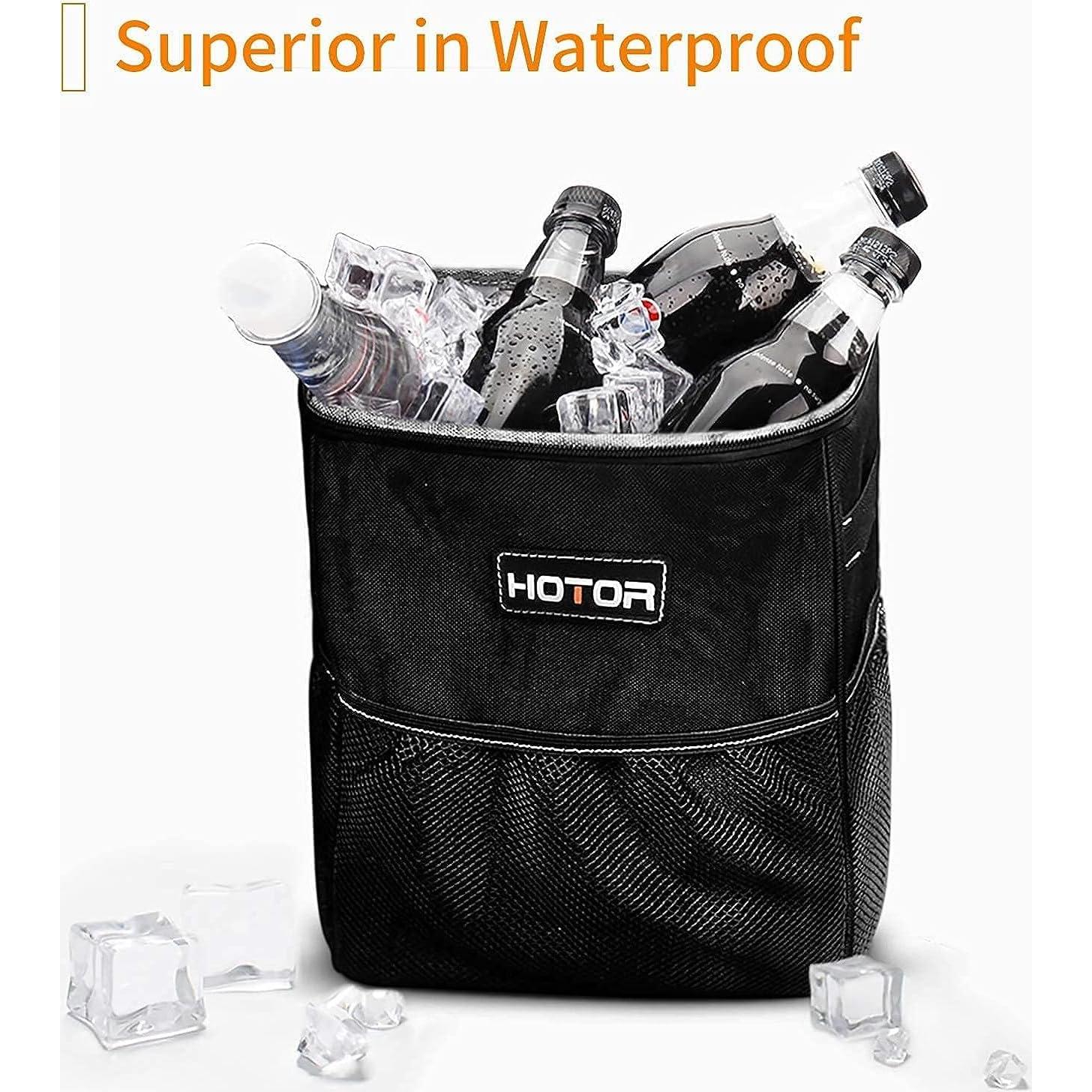 Basurero de Coche HOTOR 2 Galones Impermeable Negro